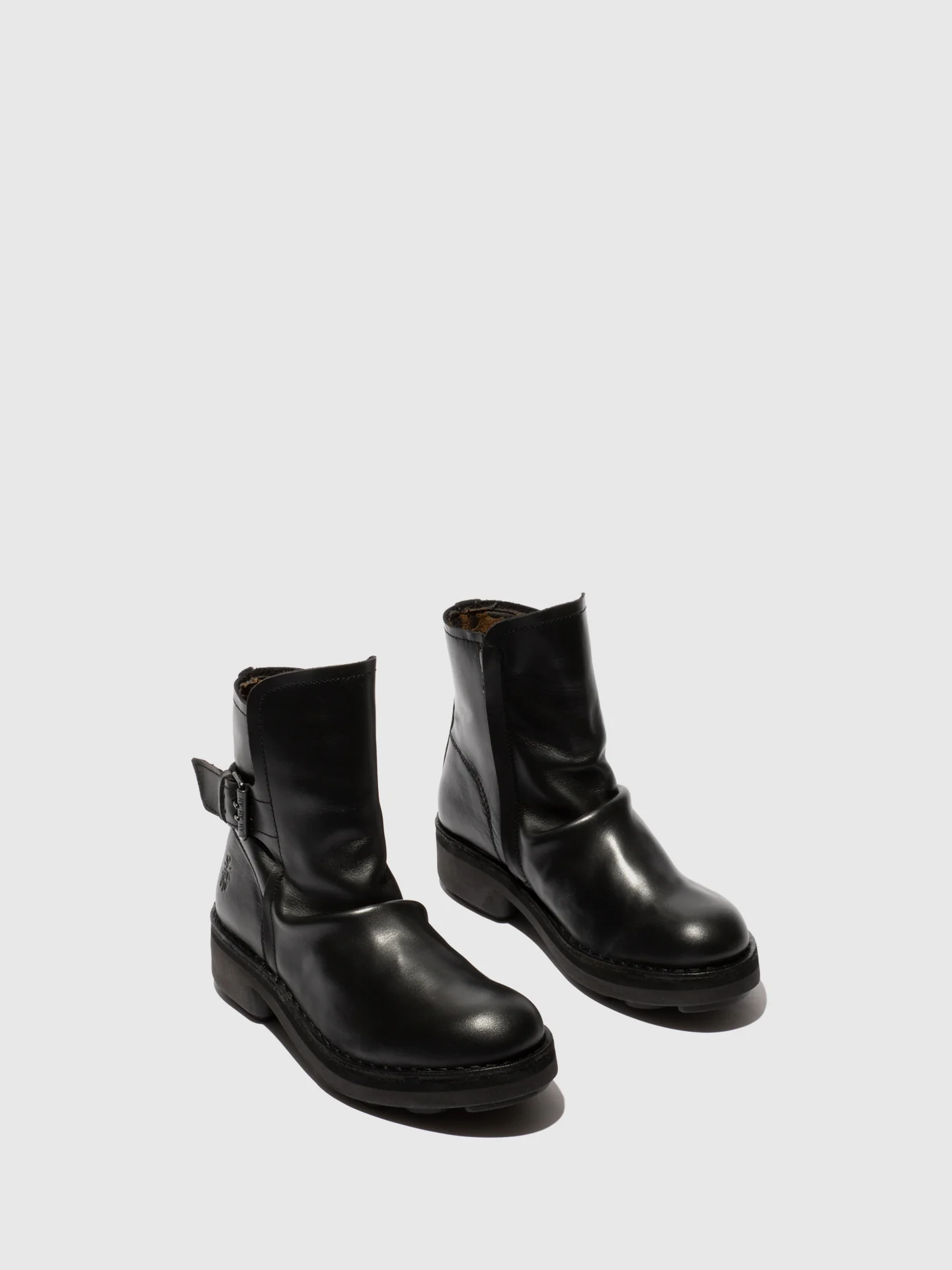 Buckle Ankle Boots NAFE142FLY BLACK - Image 2