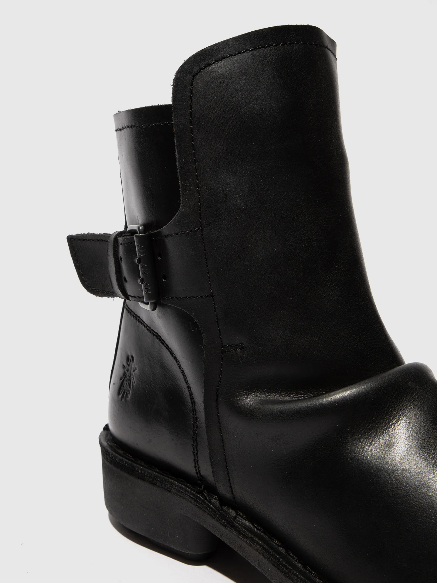 Buckle Ankle Boots NURY175FLY BLACK - Image 4