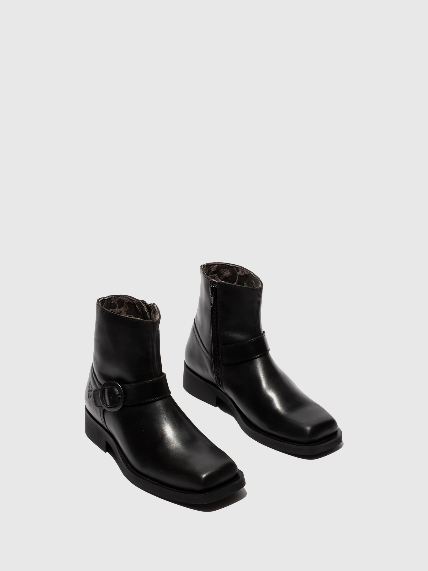 Buckle Ankle Boots RIFU327FLY BLACK - Image 2