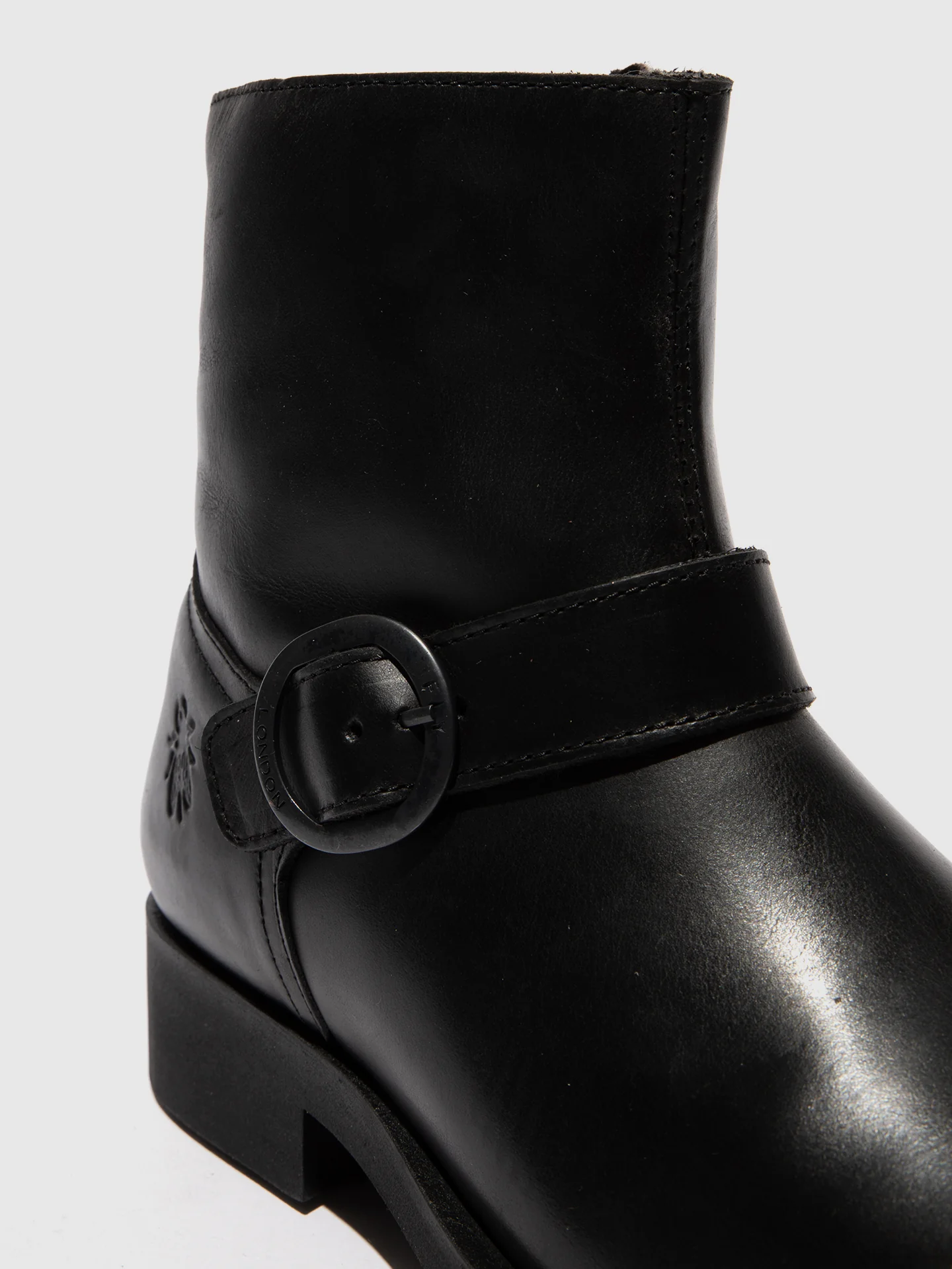 Buckle Ankle Boots RIFU327FLY BLACK - Image 4