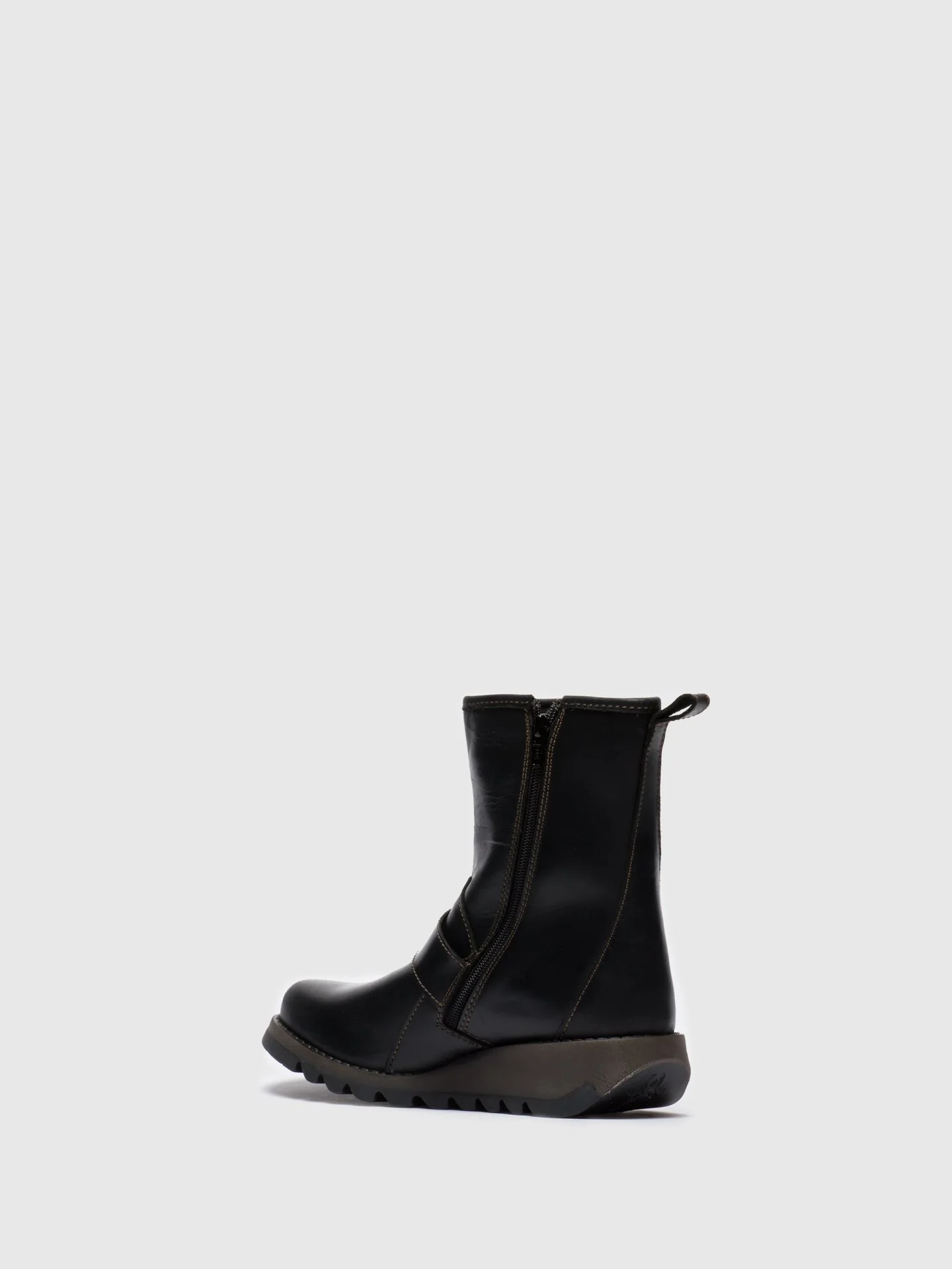 Buckle Ankle Boots SINO525FLY BLACK - Image 3