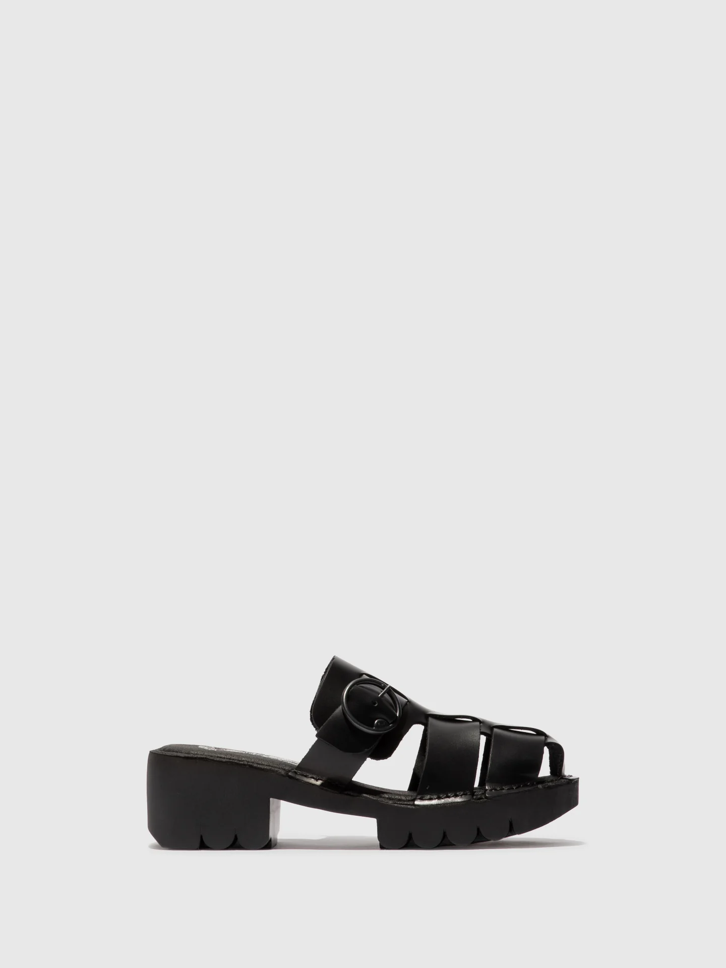 Buckle Mules ENVY521FLY BLACK