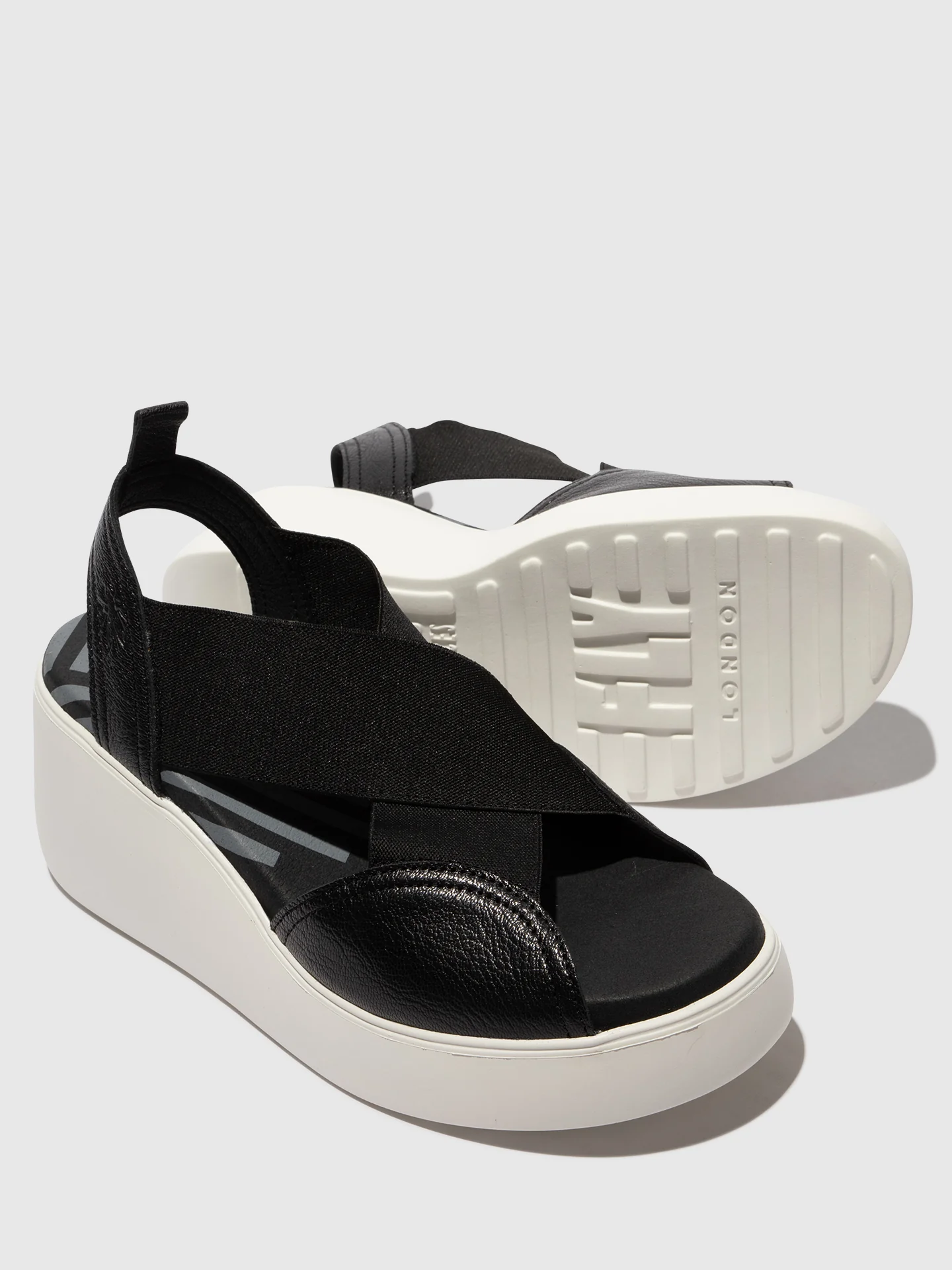 Elasticated Sandals DAIF216FLY BLACK - Image 4