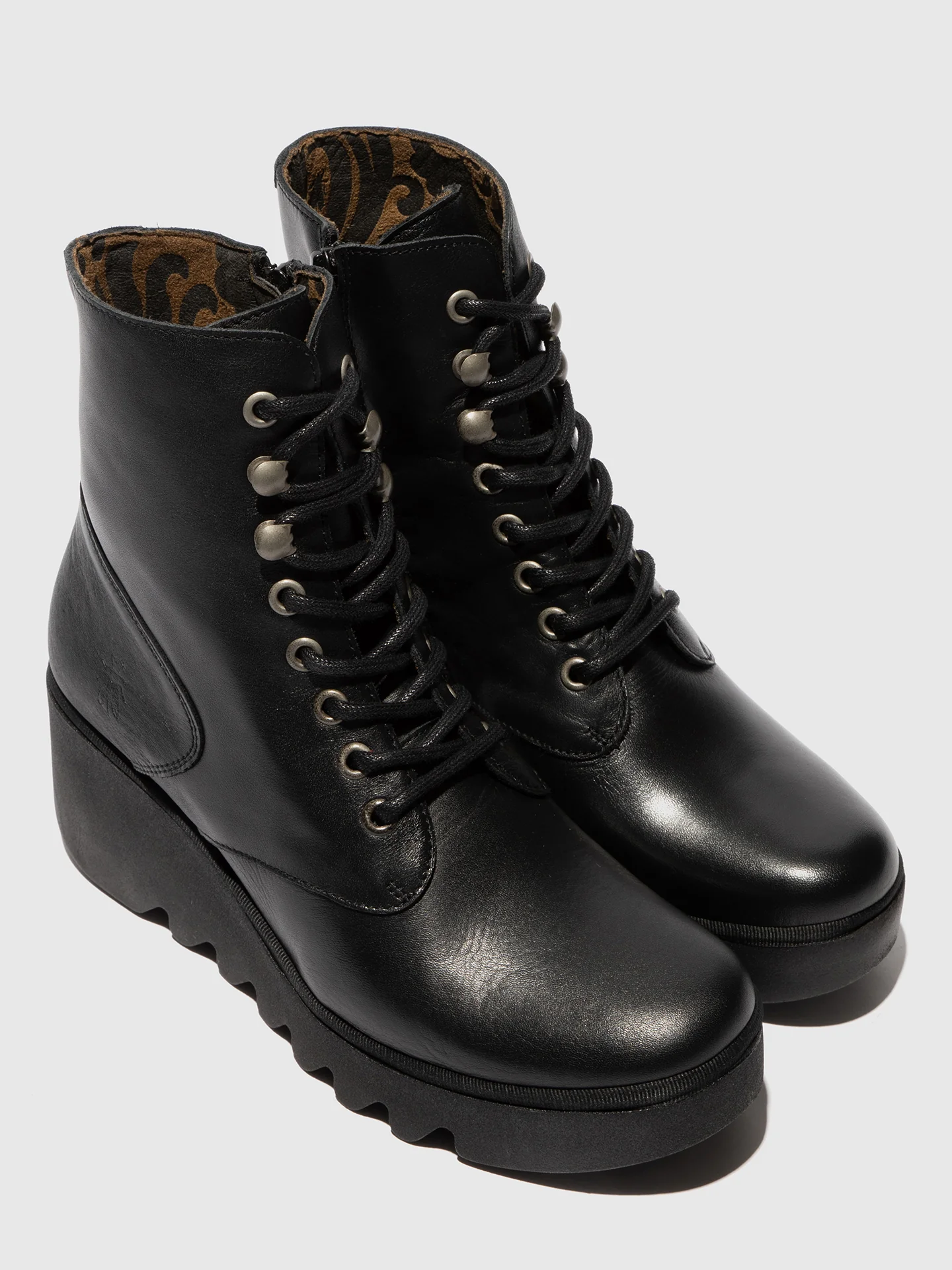 Lace-up Ankle Boots BIRR534FLY BLACK - Image 4