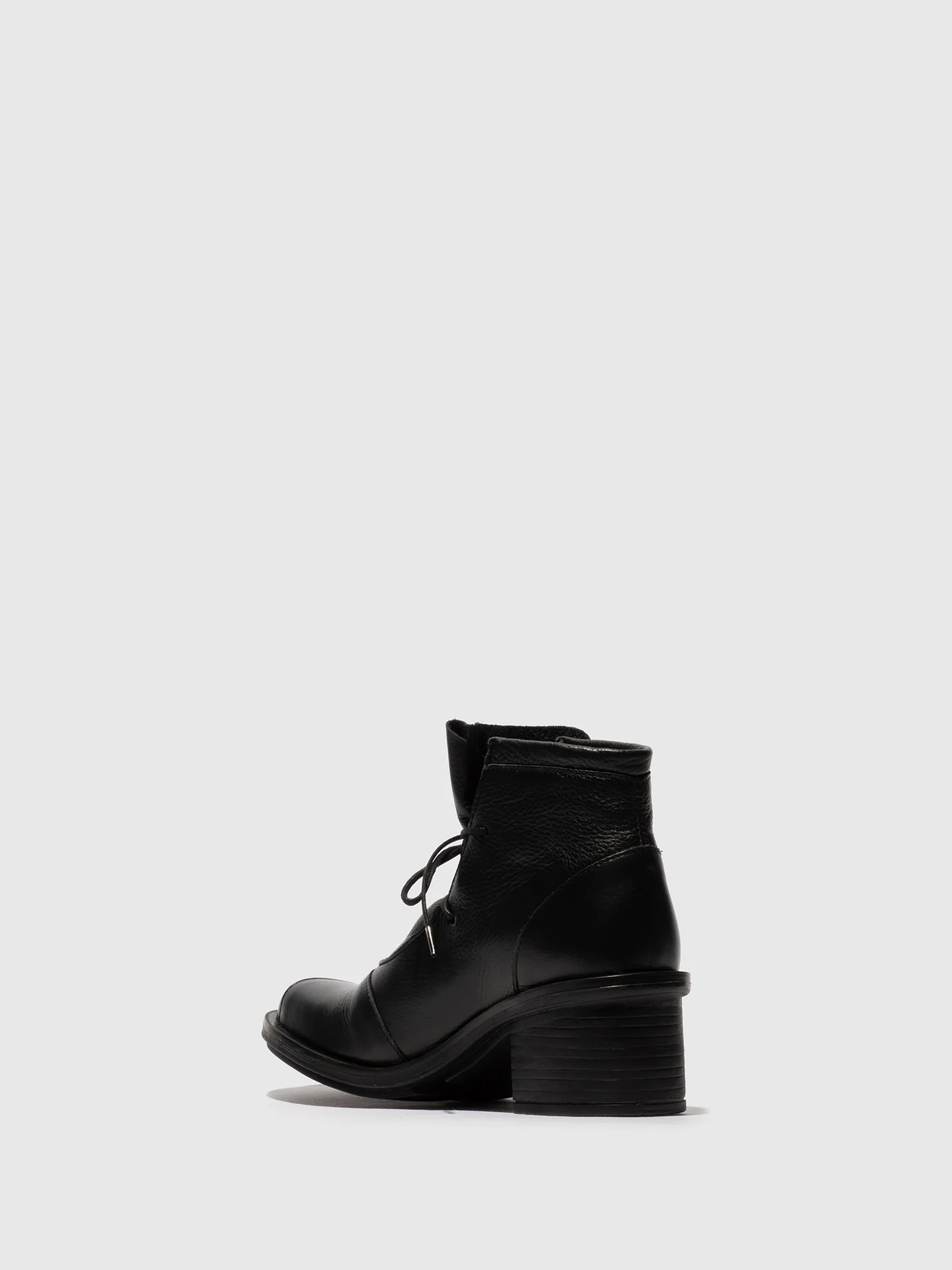 Lace-up Ankle Boots CARF307FLY BLACK - Image 3