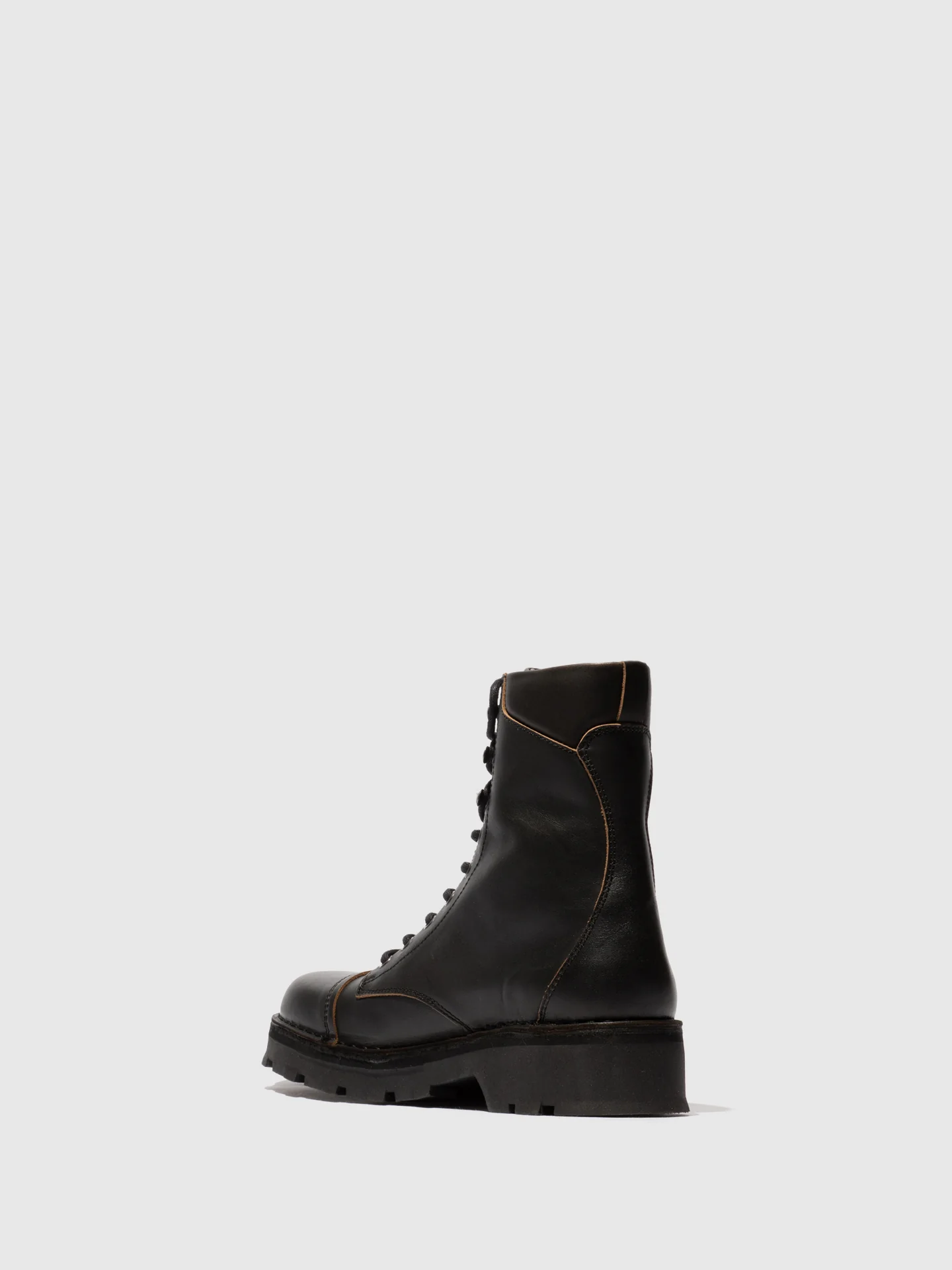 Lace-up Ankle Boots KAFT126FLY BLACK - Image 3