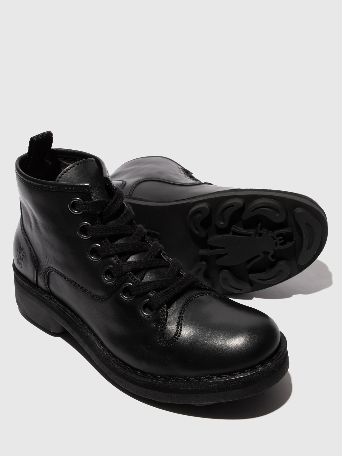 Lace-up Ankle Boots NUXE138FLY BLACK - Image 4