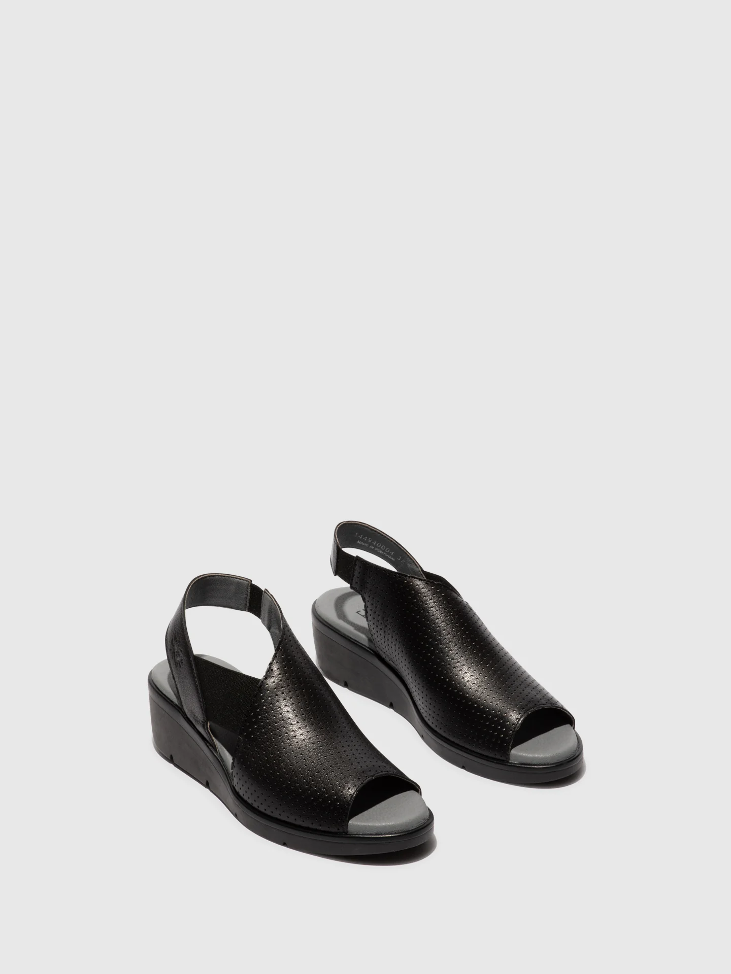 Sling-Back Sandals NISI066FLY BLACK (PERF) - Image 2