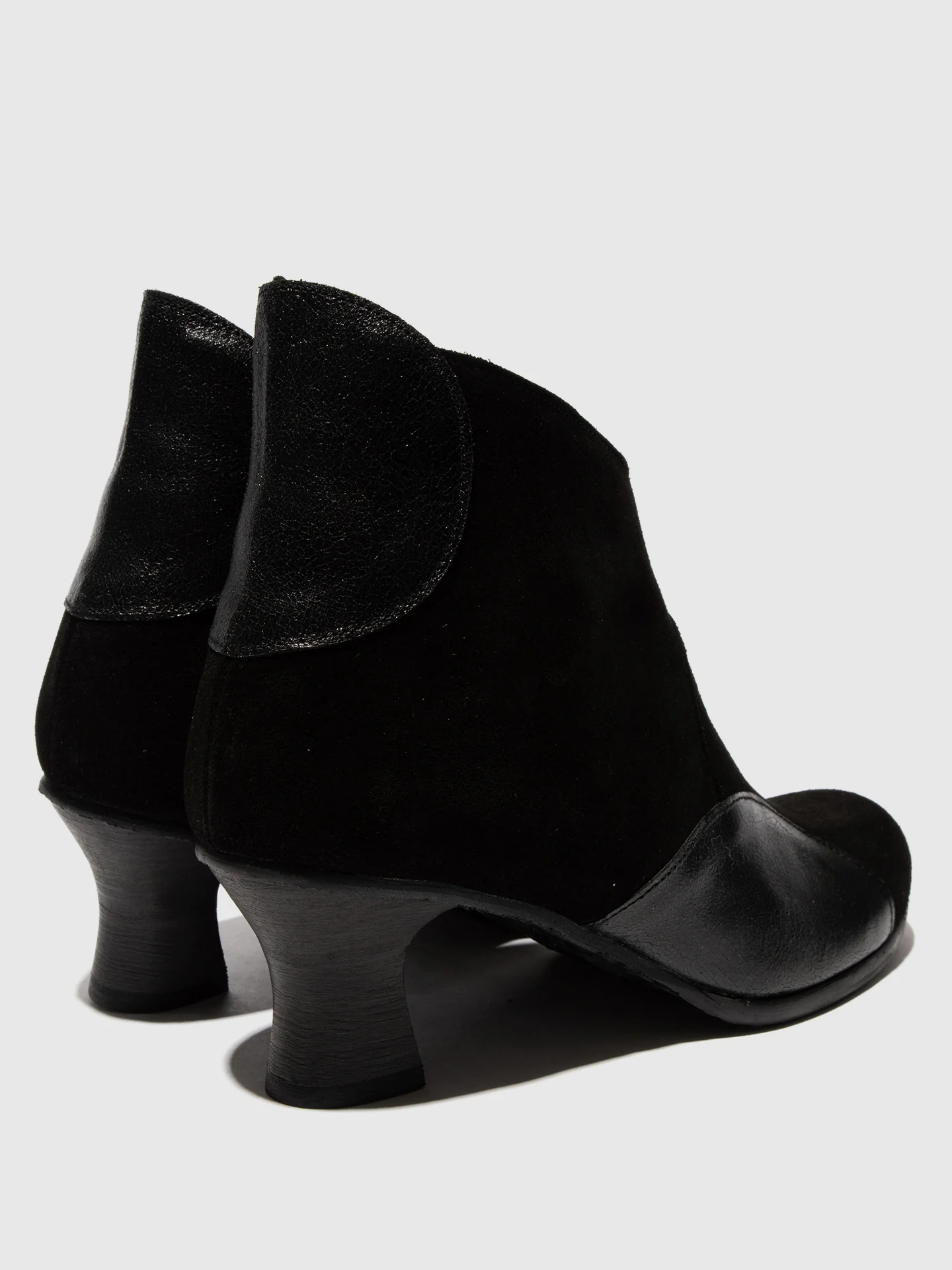 Zip Up Ankle Boots BLAIN343FLY BLACK - Image 4