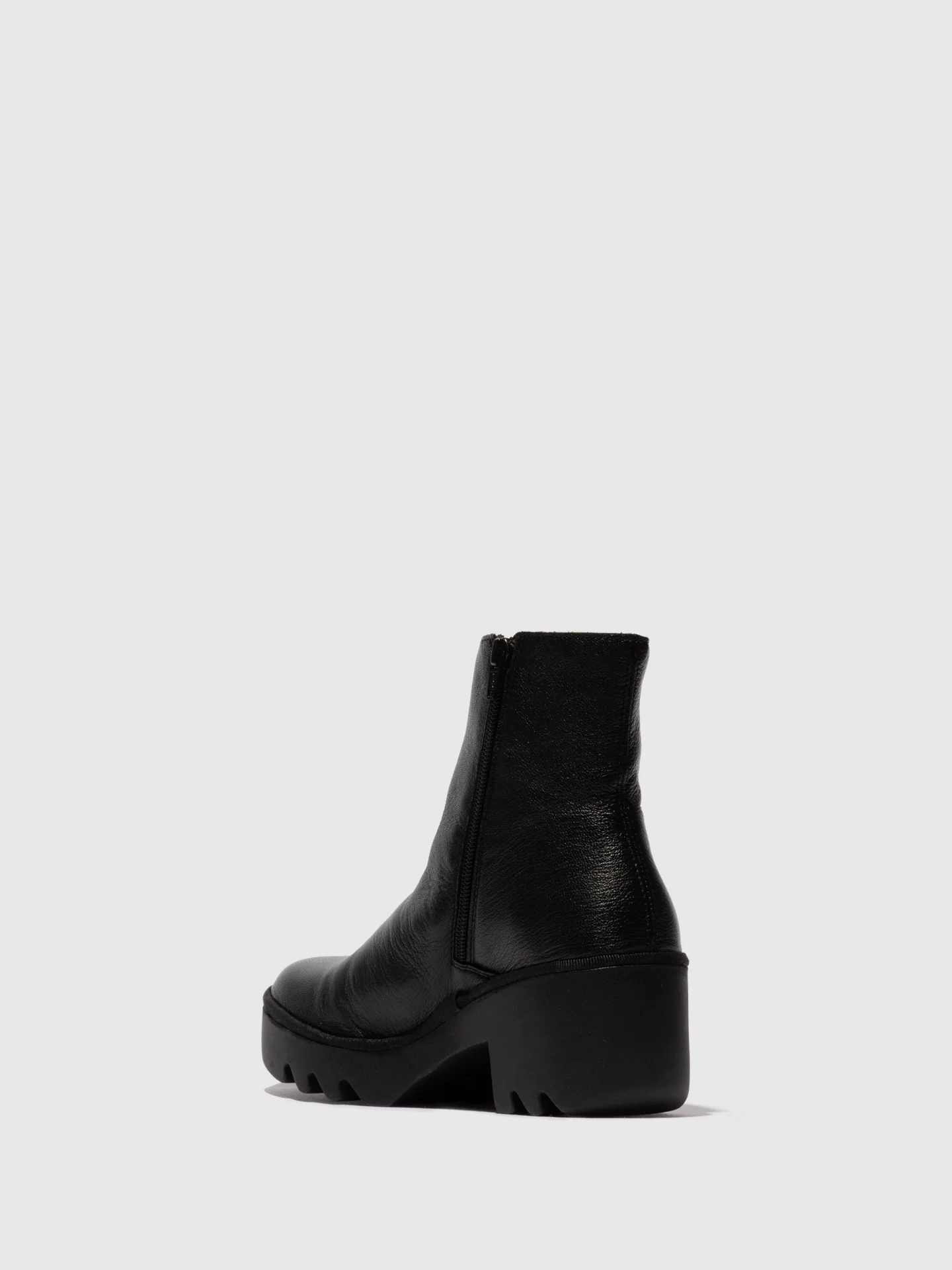 Zip Up Ankle Boots TOOR513FLY BLACK - Image 3