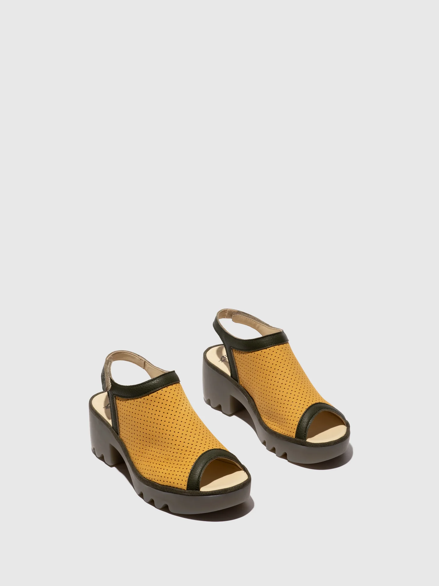 Sling-Back Sandals TEIF577FLY BUMBLEBEE/KHAKI - Image 2