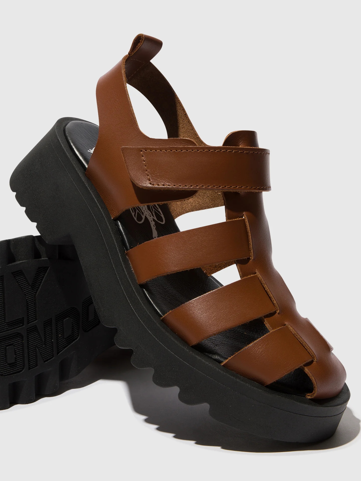 Strappy Sandals MAIE850FLY COGNAC - Image 4