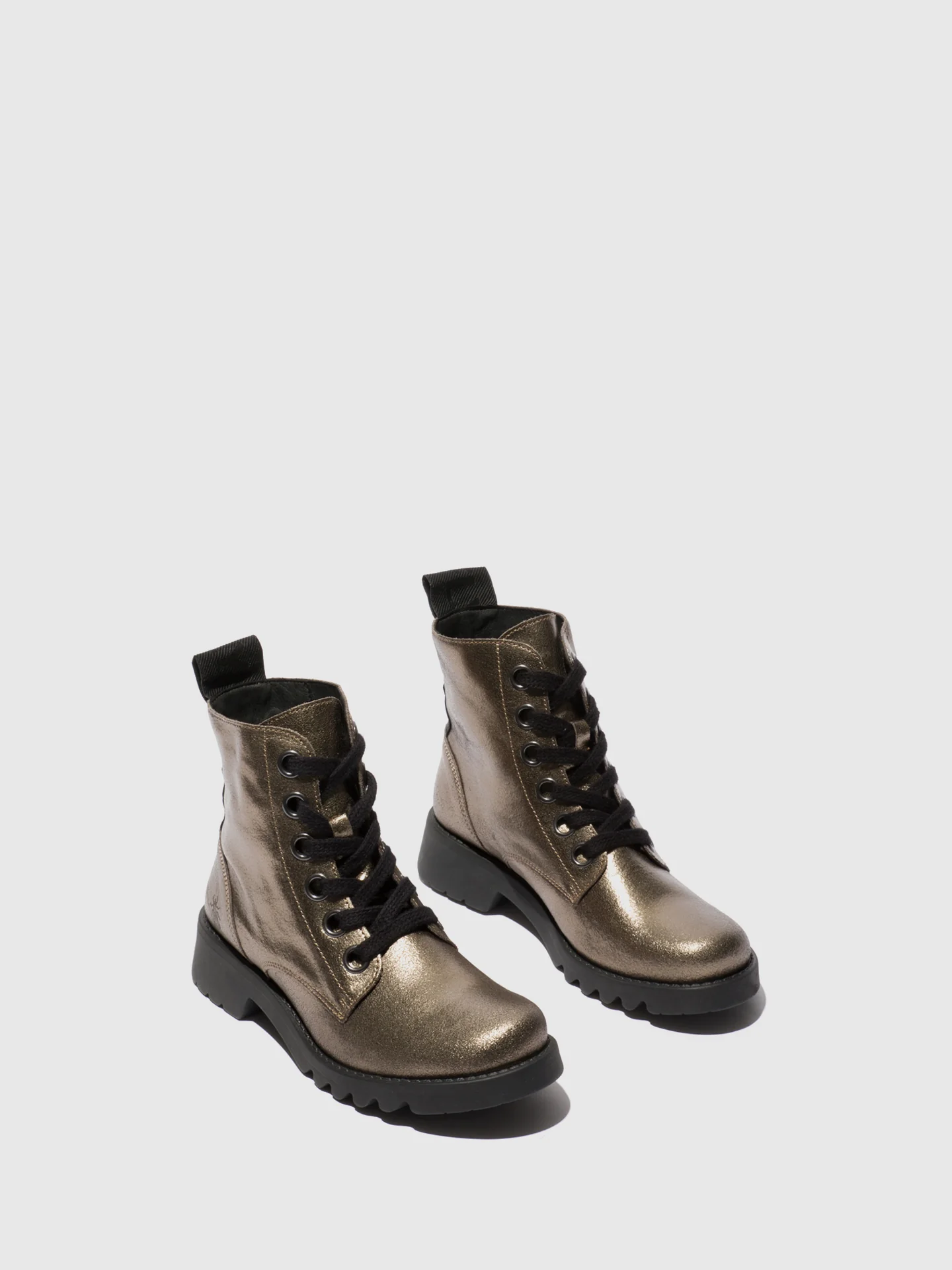 Lace-up Ankle Boots RAGI539FLY DARK GOLD - Image 2