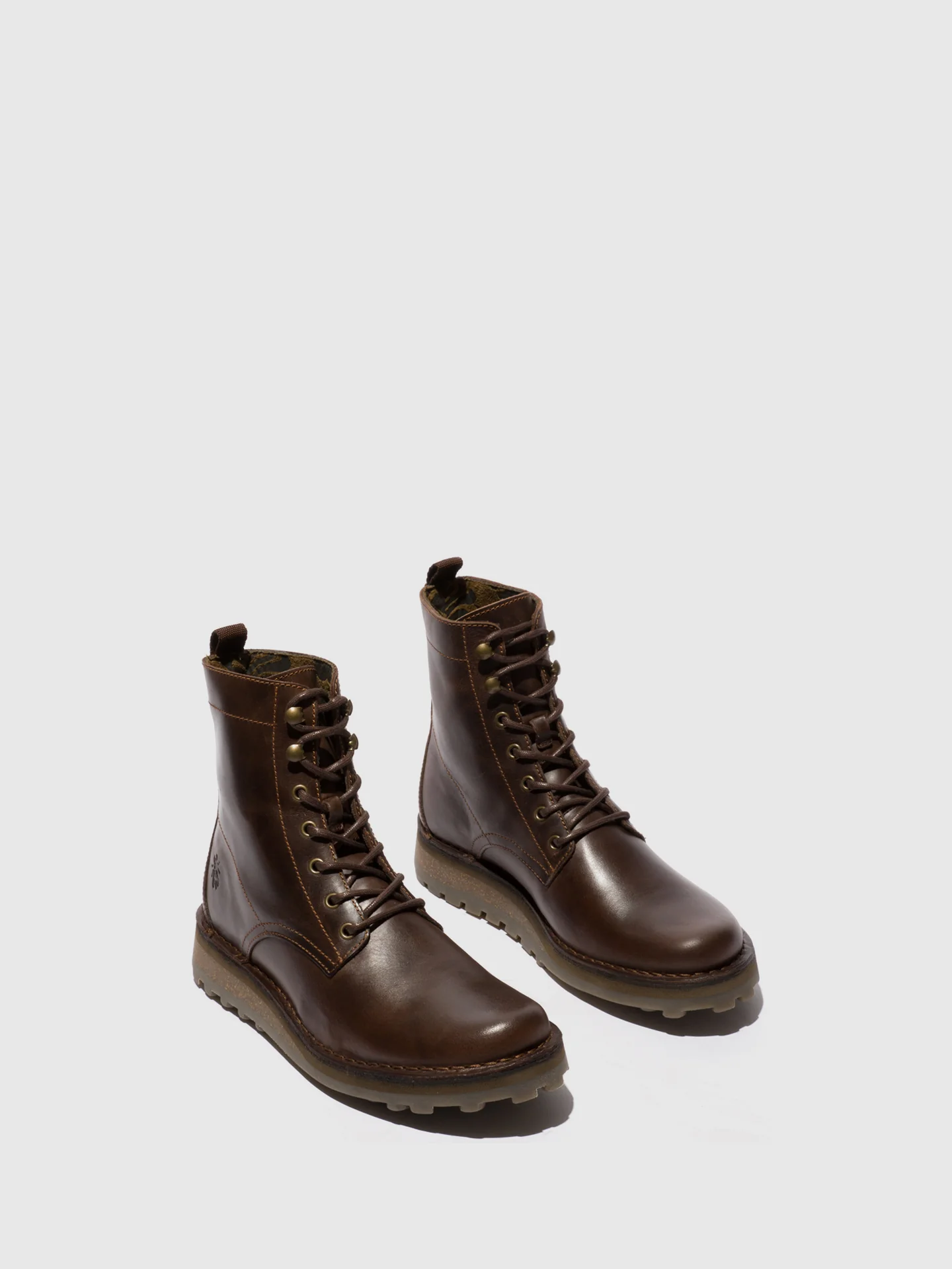 Lace-up Ankle Boots TARK128FLY DK BROWN - Image 2