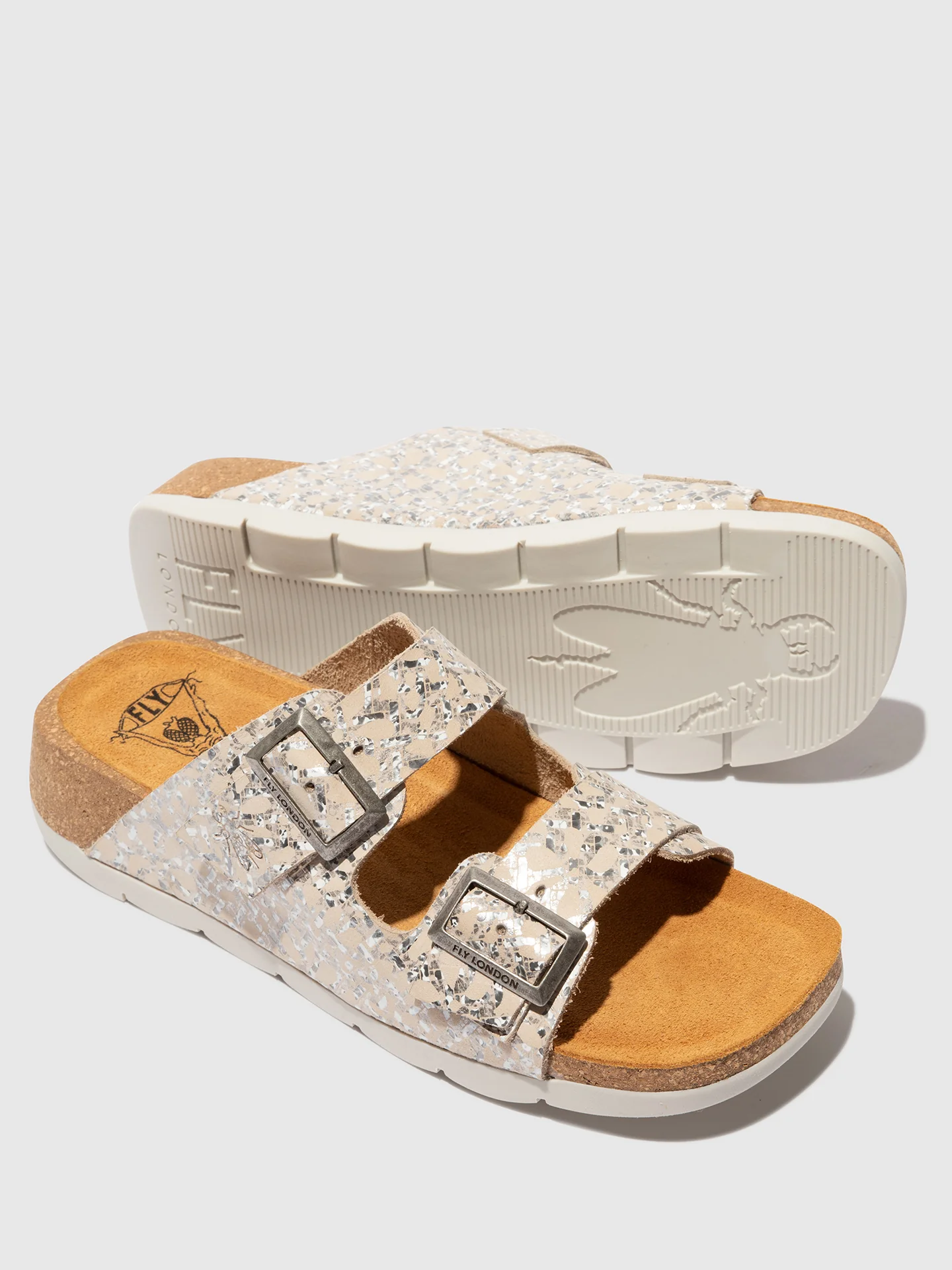 Buckle Sandals CAJA721FLY FANTASY WHITE - Image 4