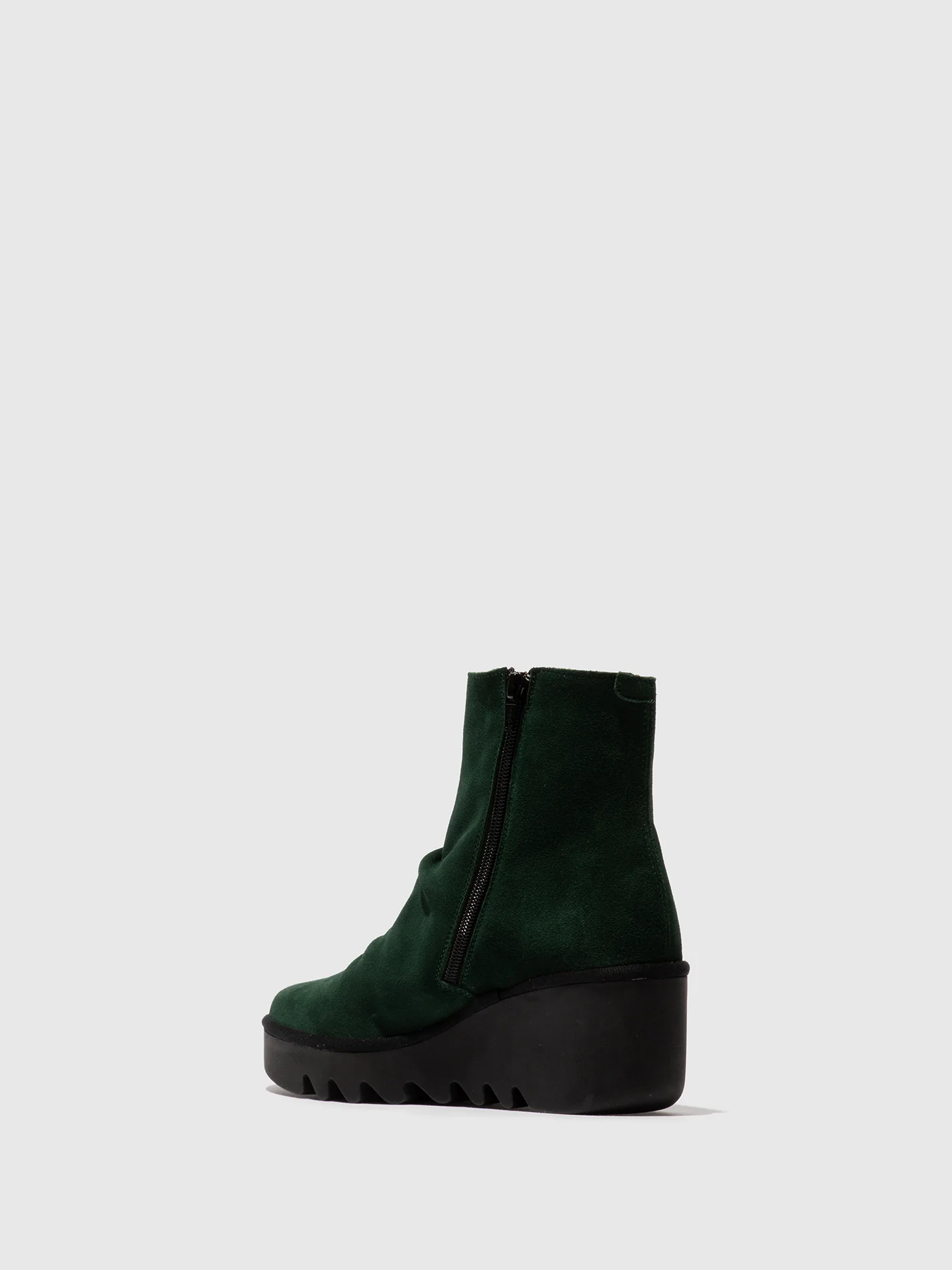 Zip Up Ankle Boots BAAN538FLY GREEN FOREST - Image 3