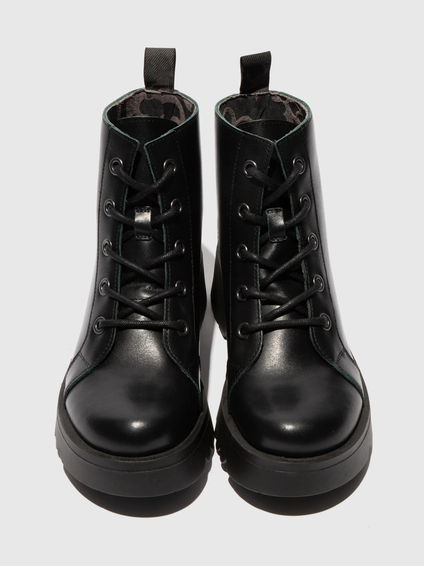 Lace-up Ankle Boots METZ788FLY JAVA GROUND/GREEN - Image 4