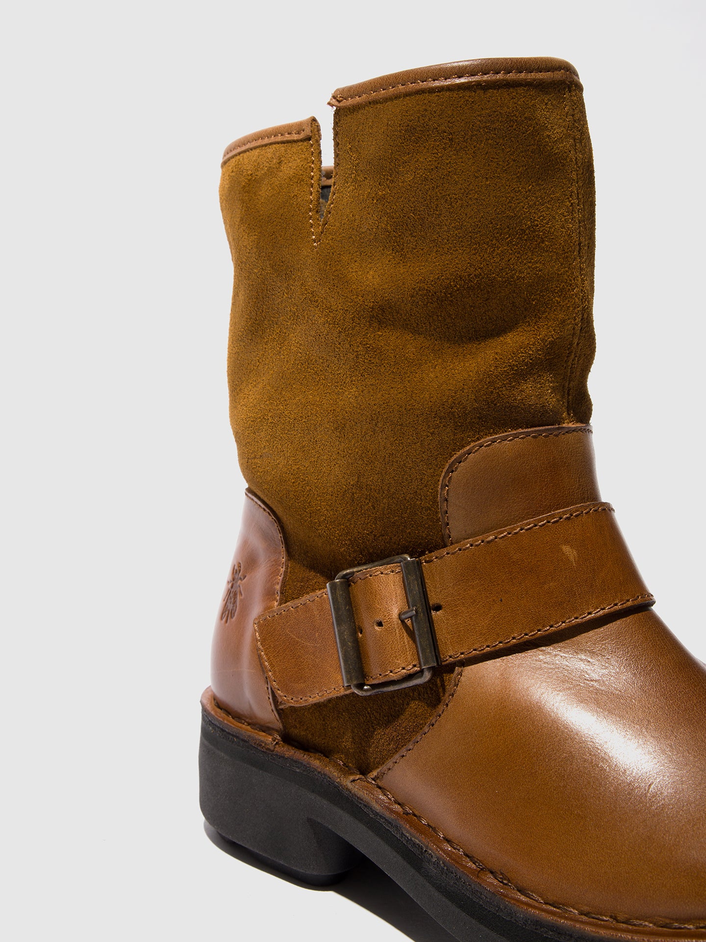 Buckle Ankle Boots NALY141FLY MID.BROWN/TOBACCO - Image 4