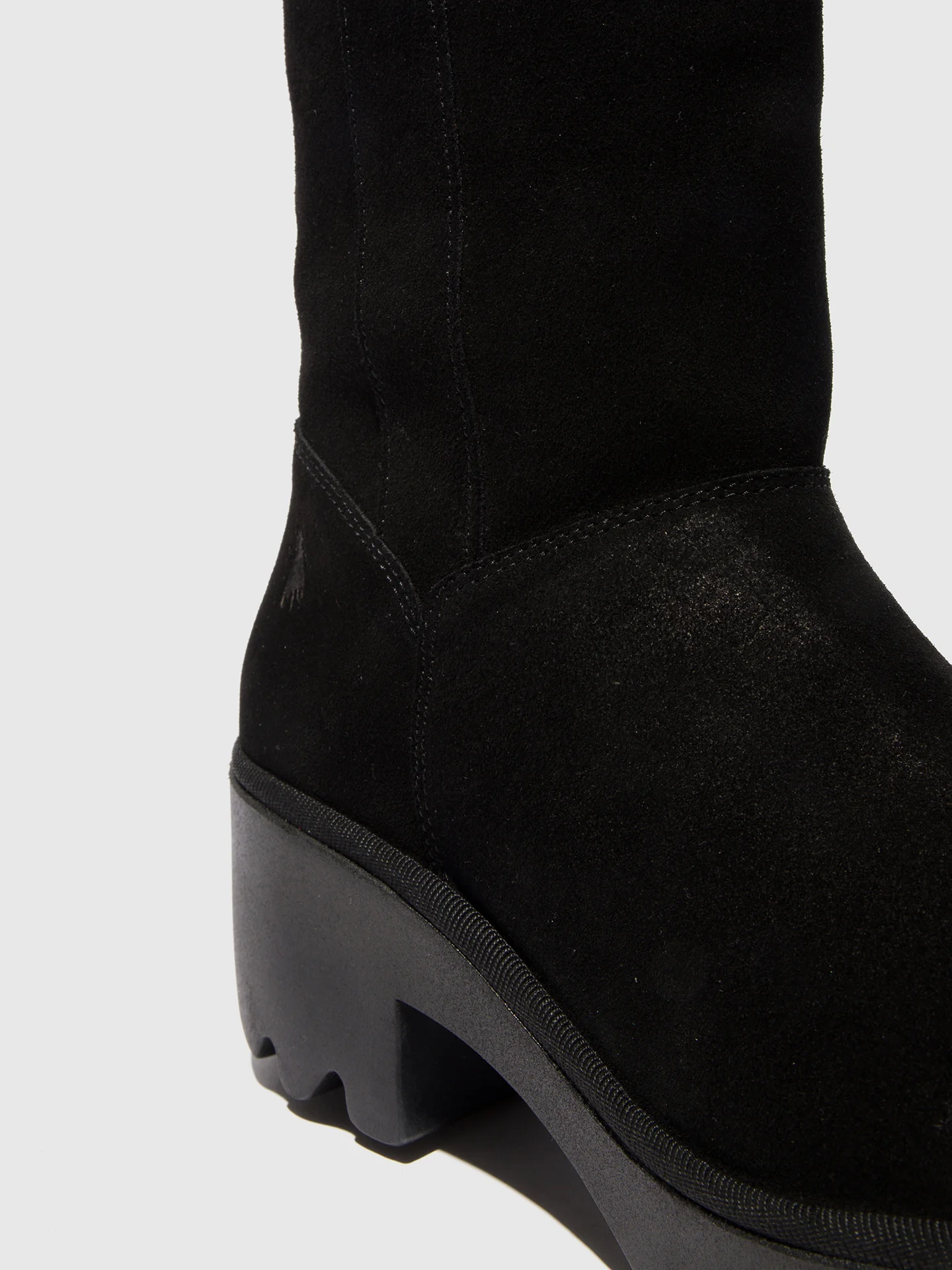 Zip Up Boots TAAB512FLY OIL SUEDE BLACK - Image 4