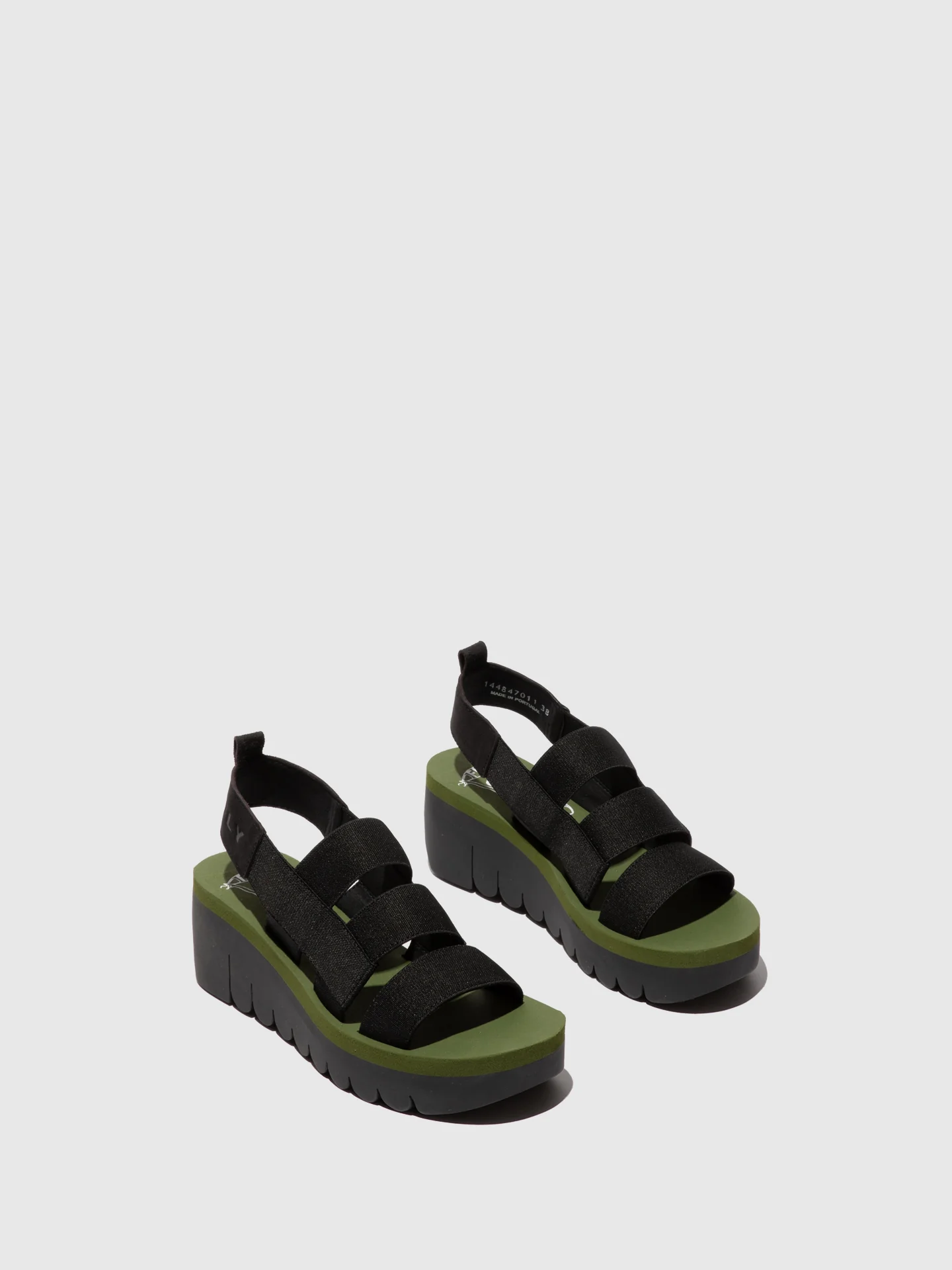 Strappy Sandals YERE847FLY BLACK/BLACK/ARMY GREEN - Image 2
