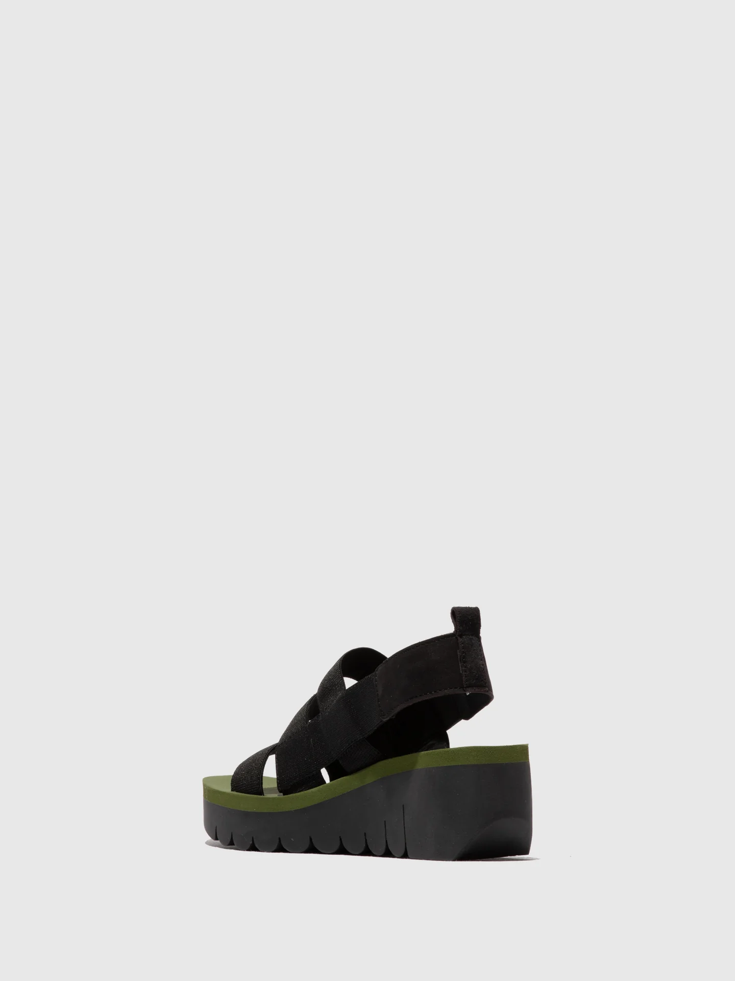 Strappy Sandals YERE847FLY BLACK/BLACK/ARMY GREEN - Image 3