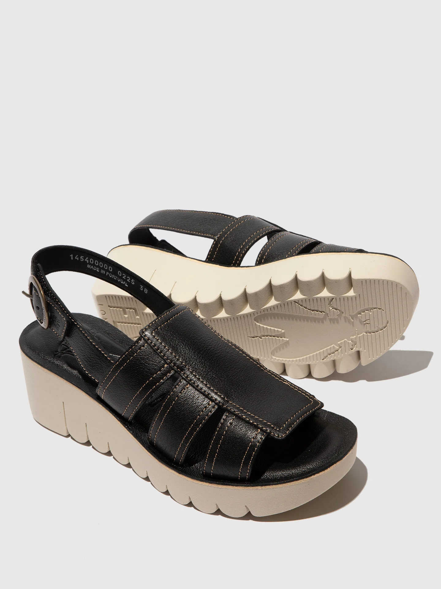 Sling-Back Sandals YOLF400FLY BLACK - Image 4