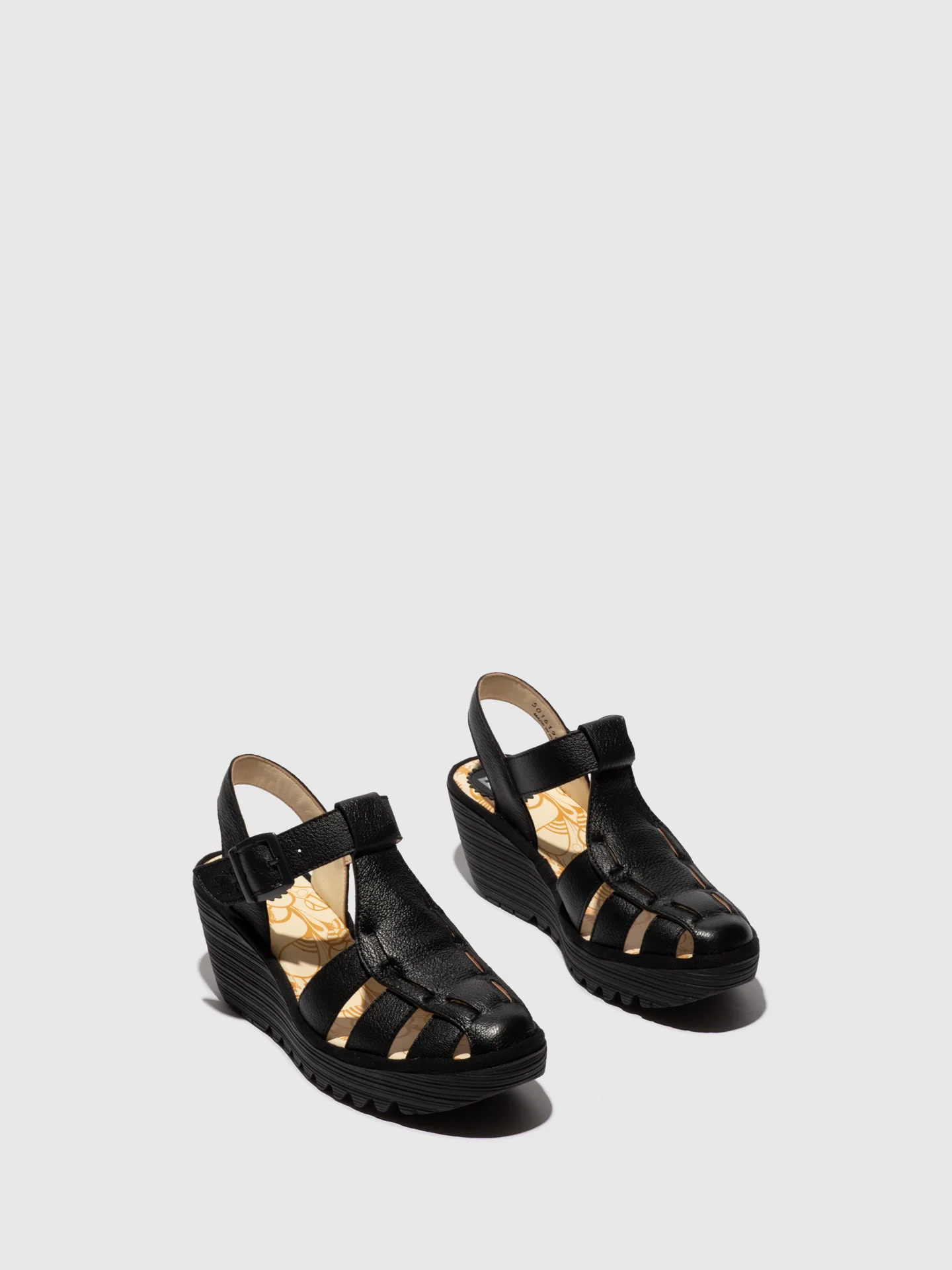 Buckle Sandals YERU619FLY BLACK - Image 2