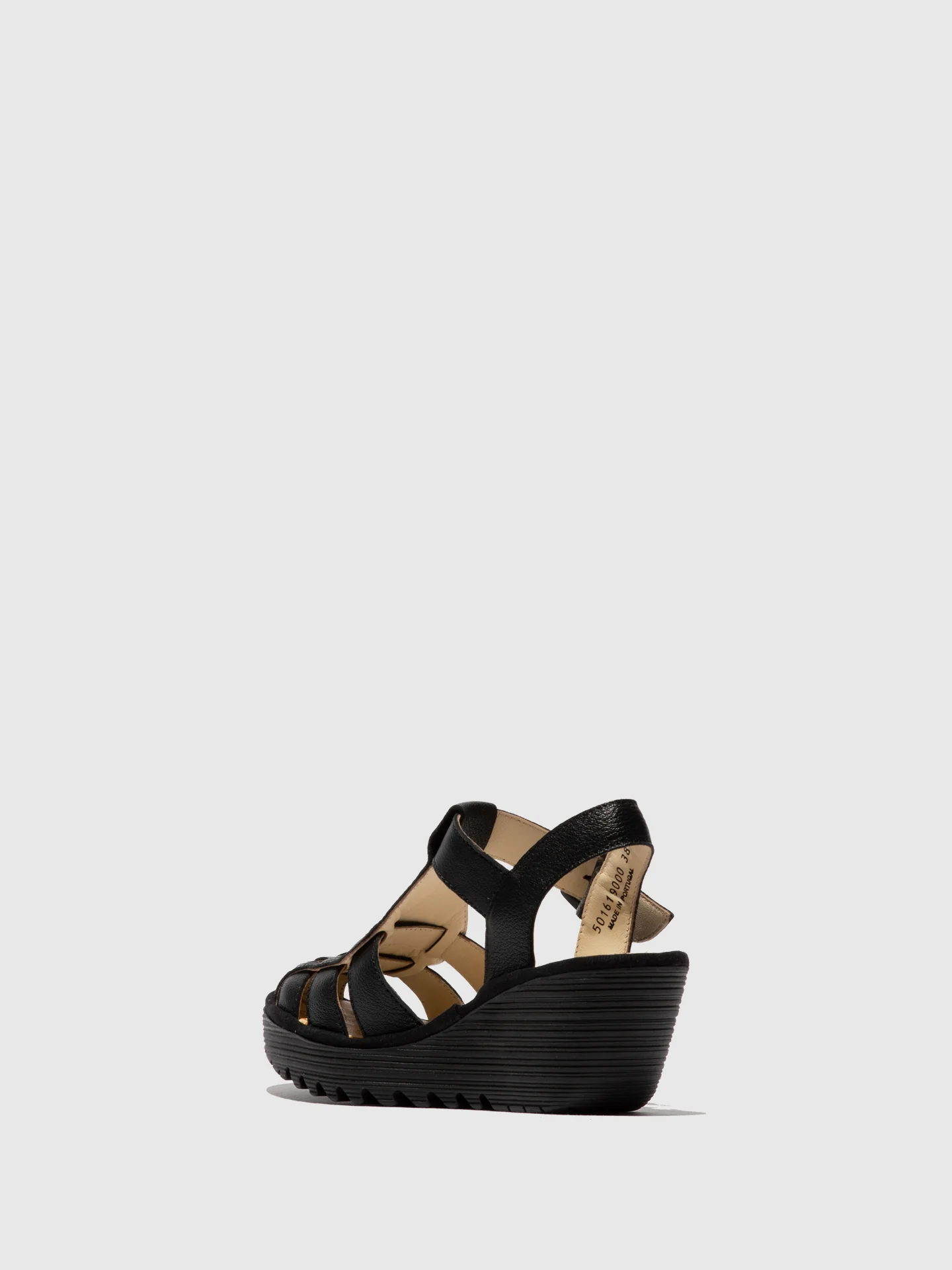 Buckle Sandals YERU619FLY BLACK - Image 3