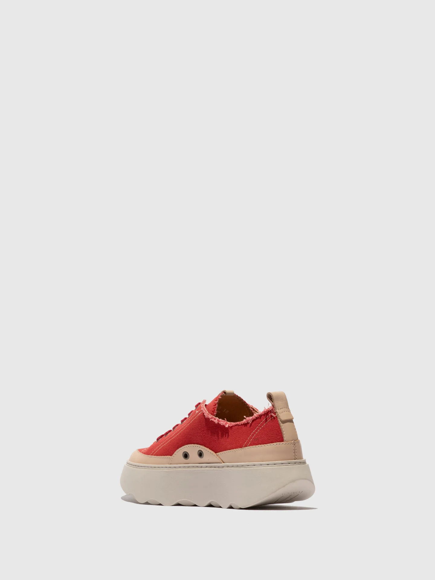 Lace-up Trainers FEBY758FLY RED/NATURAL - Image 3