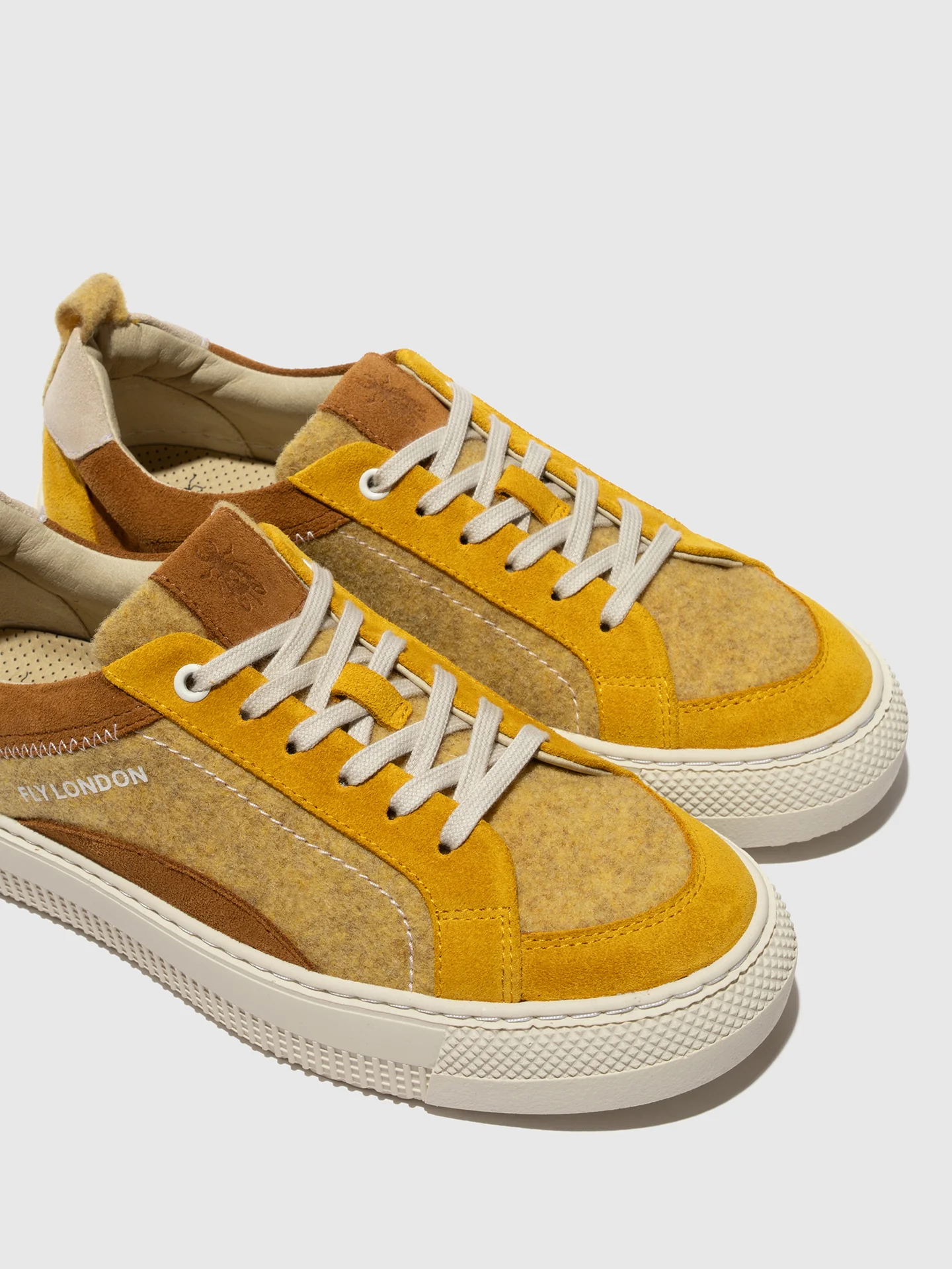 Low-Top Trainers TAIK687FLY PALE YELLOW/YELLOW/CAMEL/OFFWHITE - Image 5