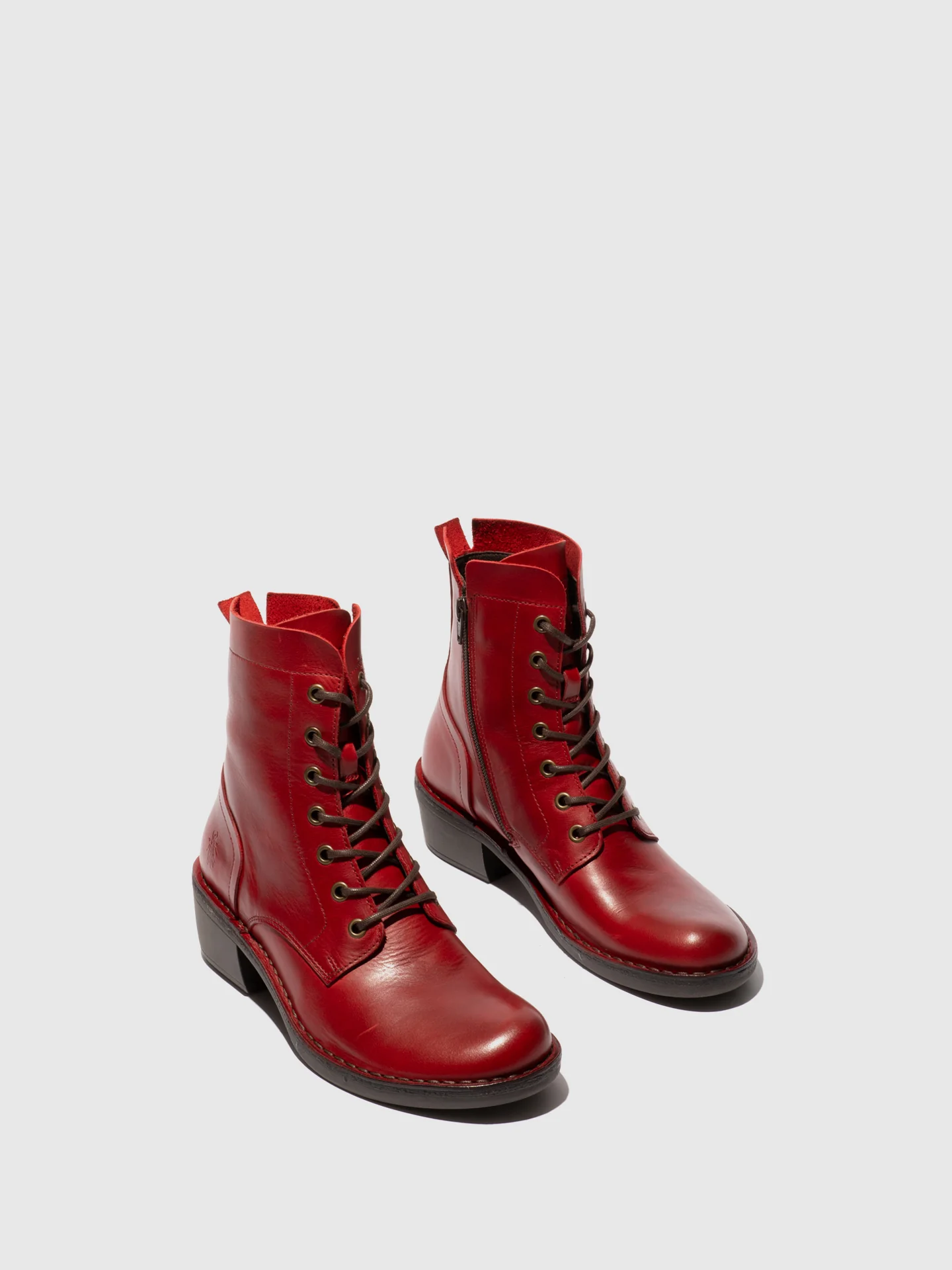 Lace-up Ankle Boots MILU044FLY RED - Image 2