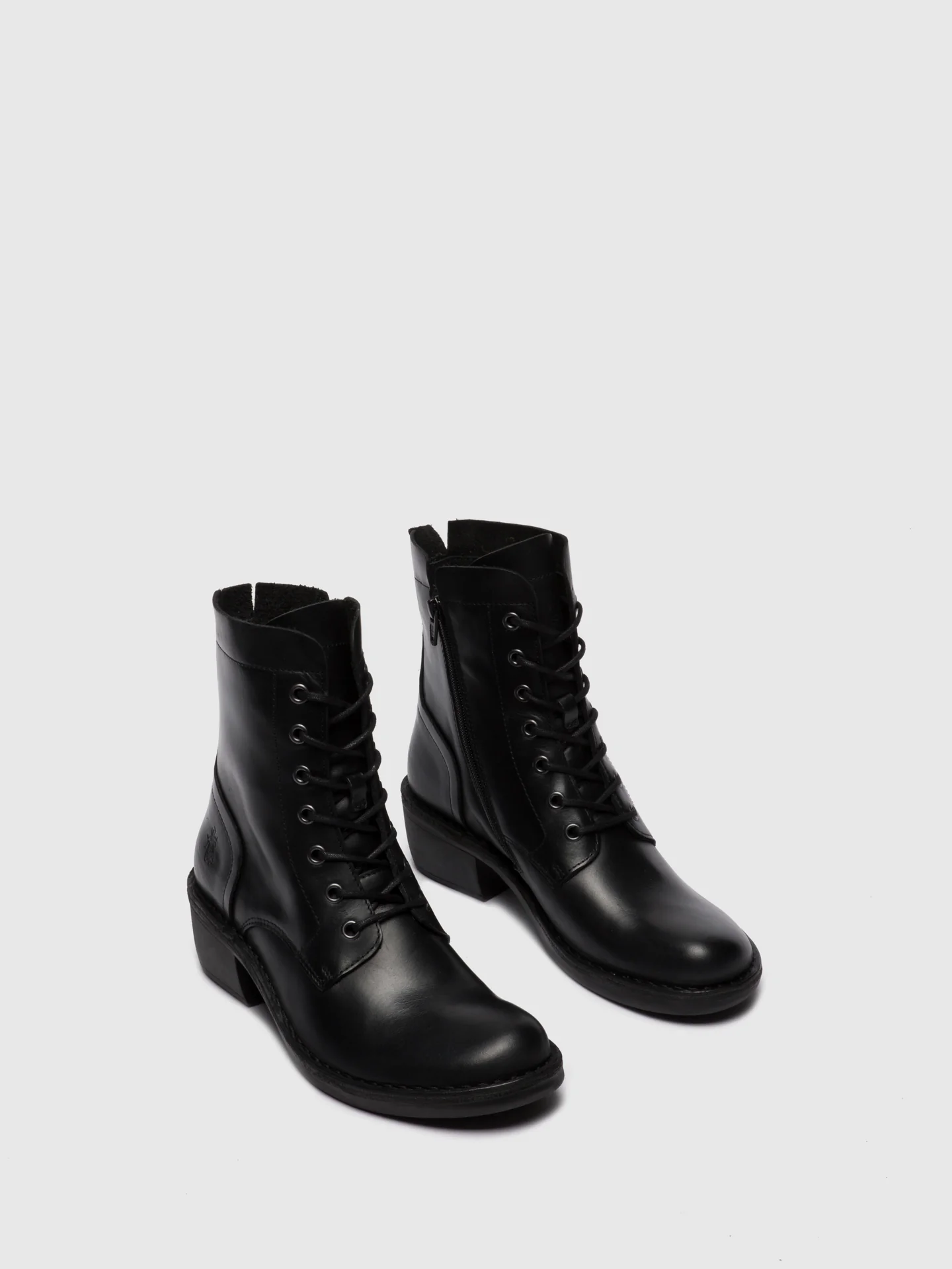 Lace-up Ankle Boots MILU044FLY RUG BLACK - Image 2