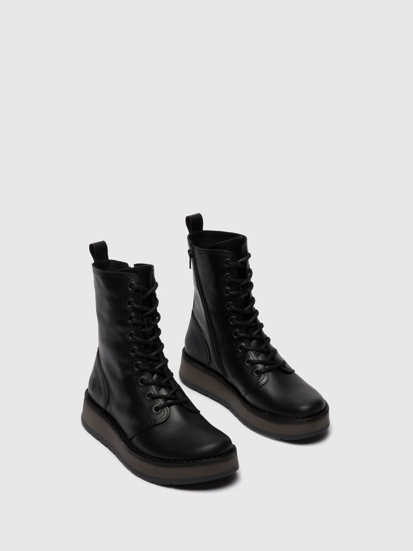 Lace-up Ankle Boots RAMI043FLY RUG BLACK - Image 2