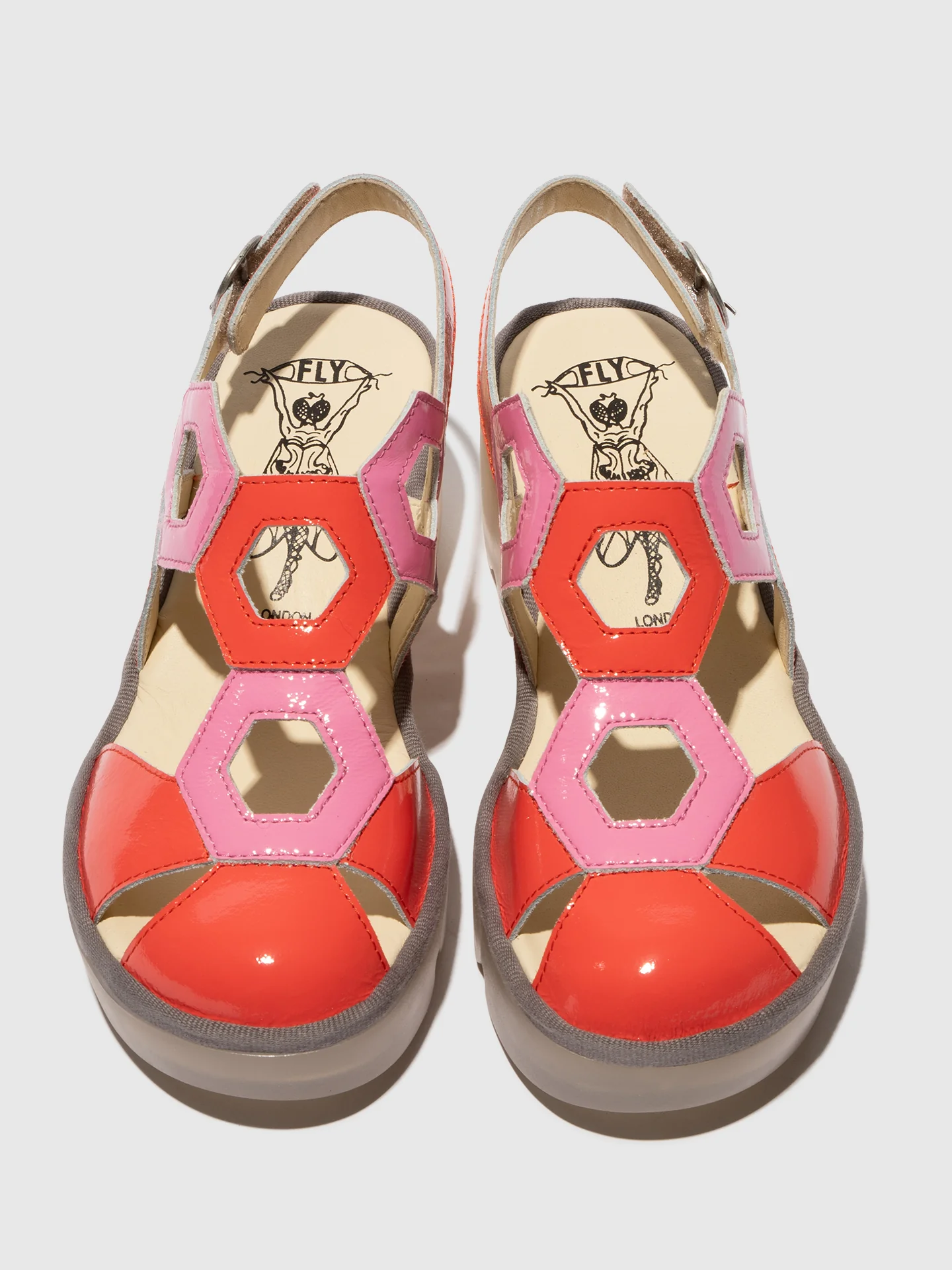 Sling-Back Sandals TRUL582FLY SCARLET/PINK - Image 4