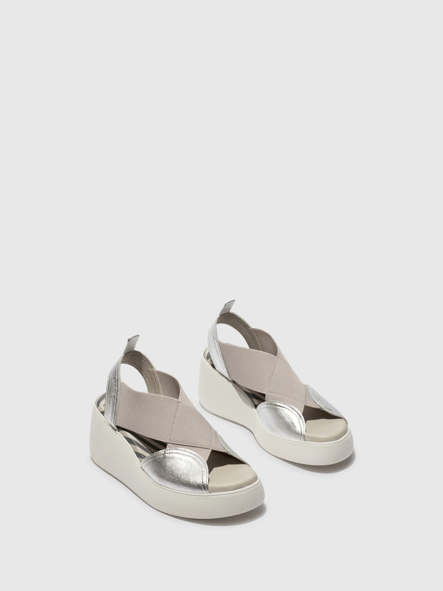 Elasticated Sandals DAIF216FLY SILVER - Image 2