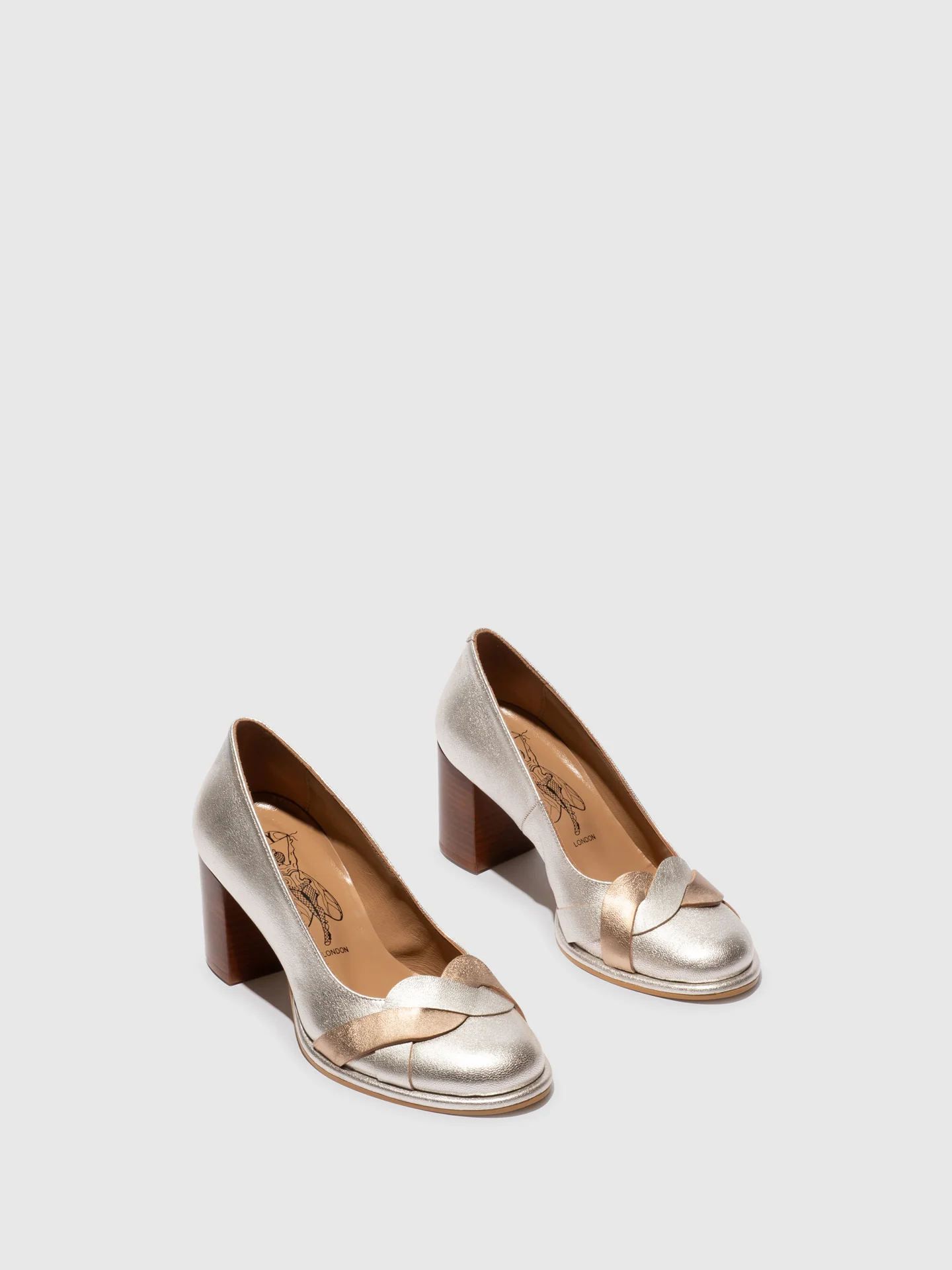 Heel Shoes MEIZ264FLY SILVER/GOLD - Image 2
