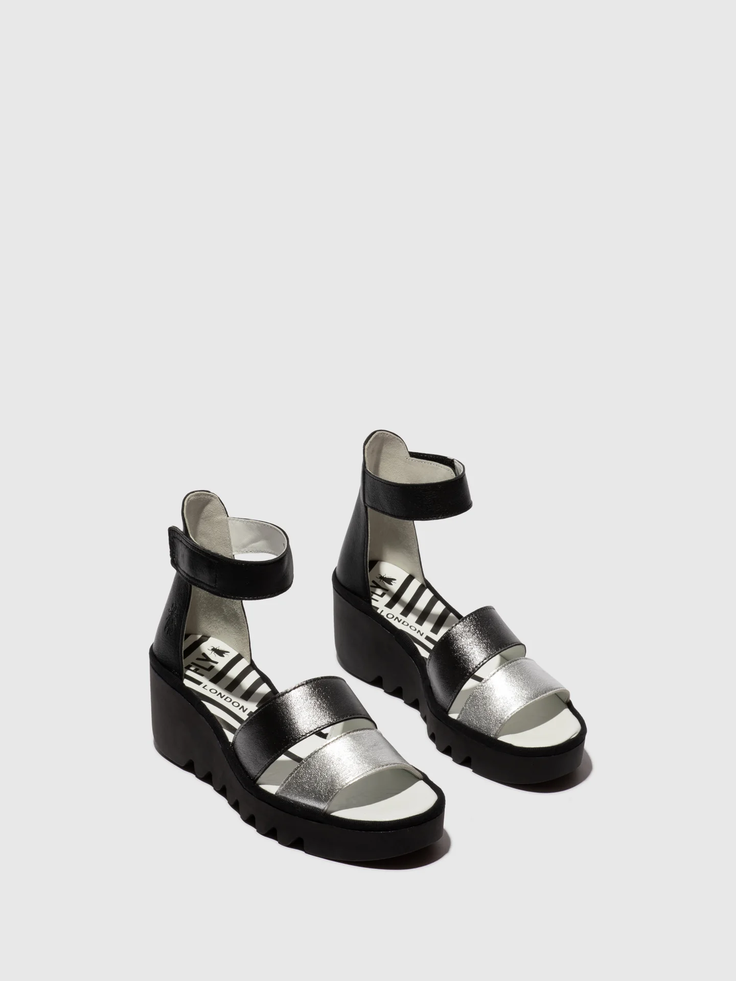 Strappy Sandals BONO290FLY SILVER/GRAPHITE/BLACK - Image 2