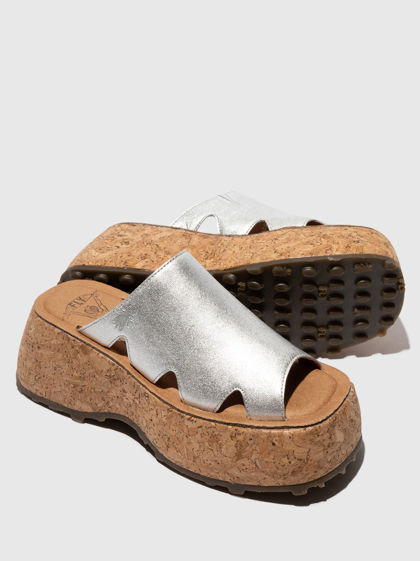 Platform Mules CEIR280FLY SILVER - Image 4