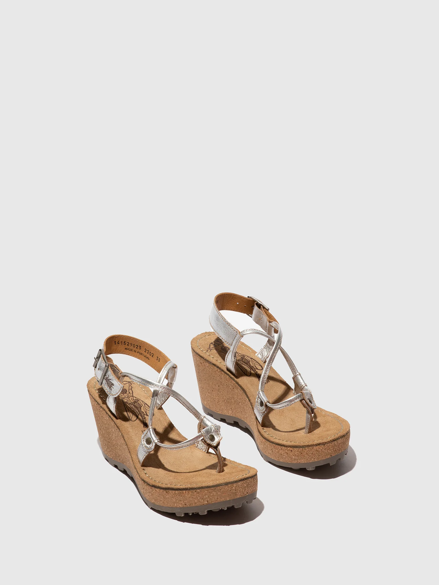 T-Strap Sandals GOSH SILVER - Image 2