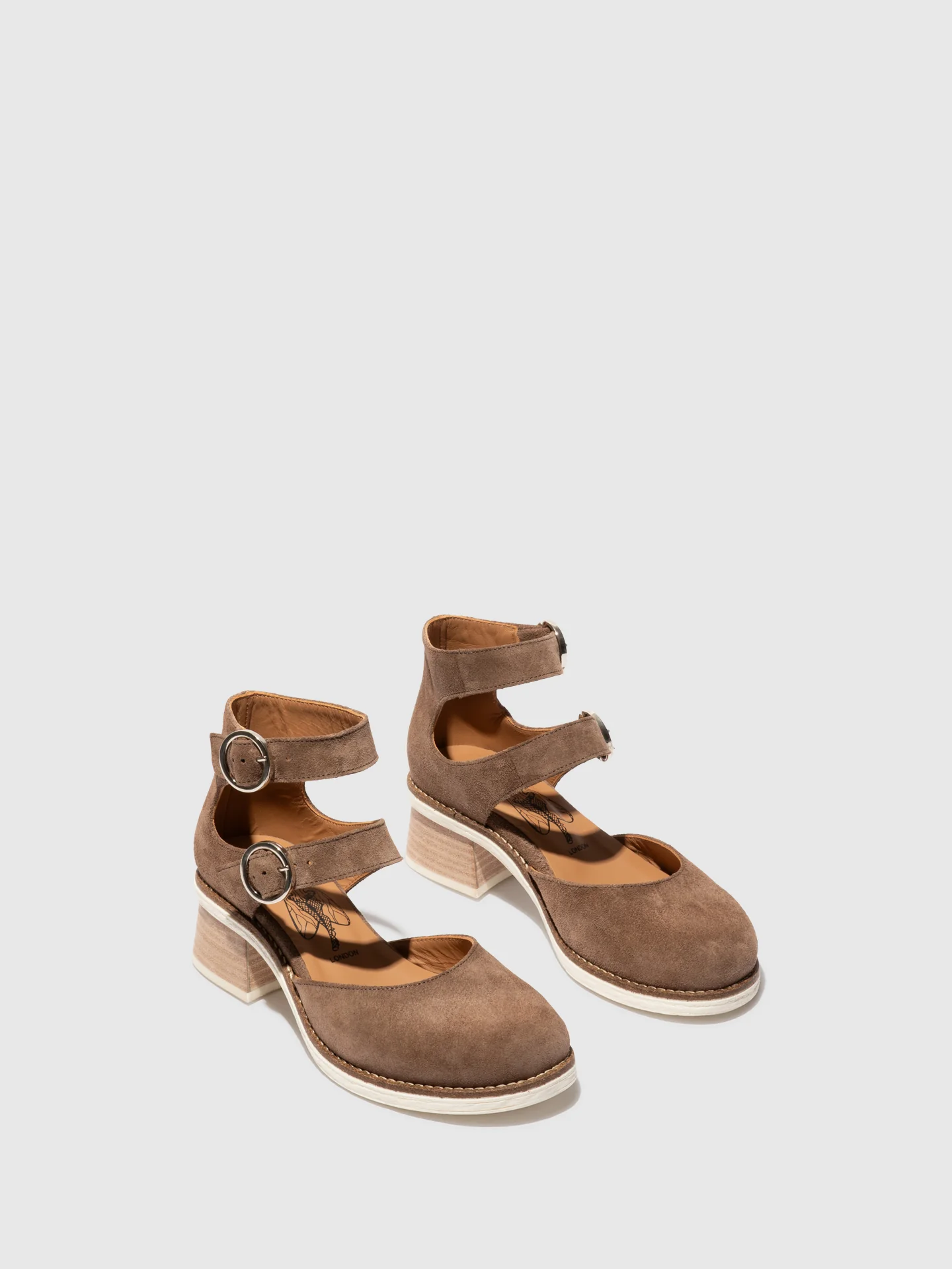 Ankle Strap Shoes CAIR089FLY TAUPE - Image 2