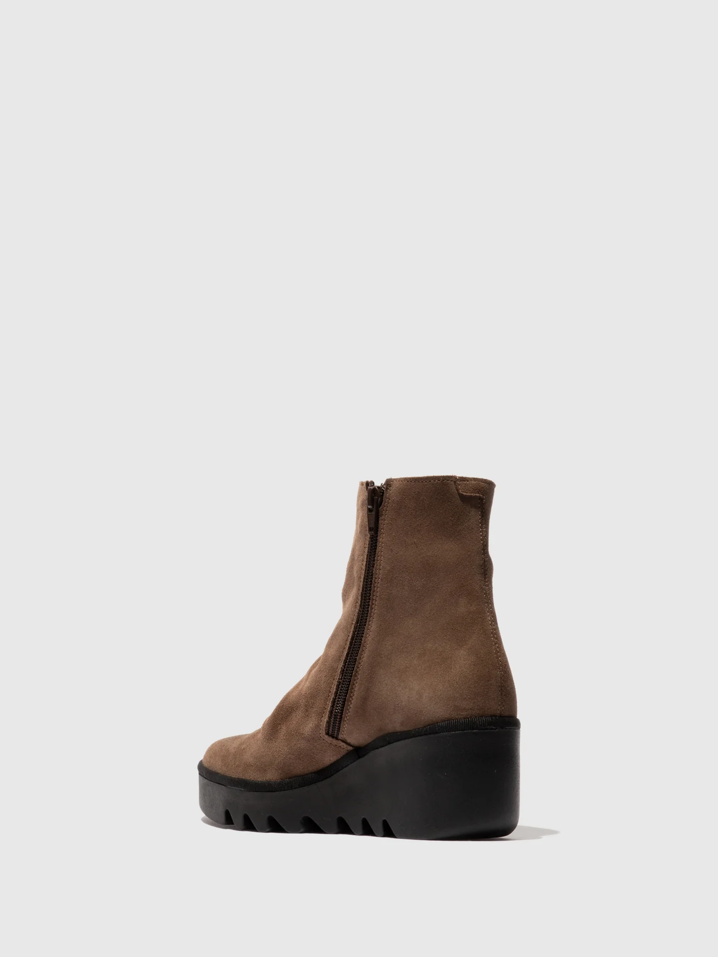Zip Up Ankle Boots BAAN538FLY TAUPE - Image 3