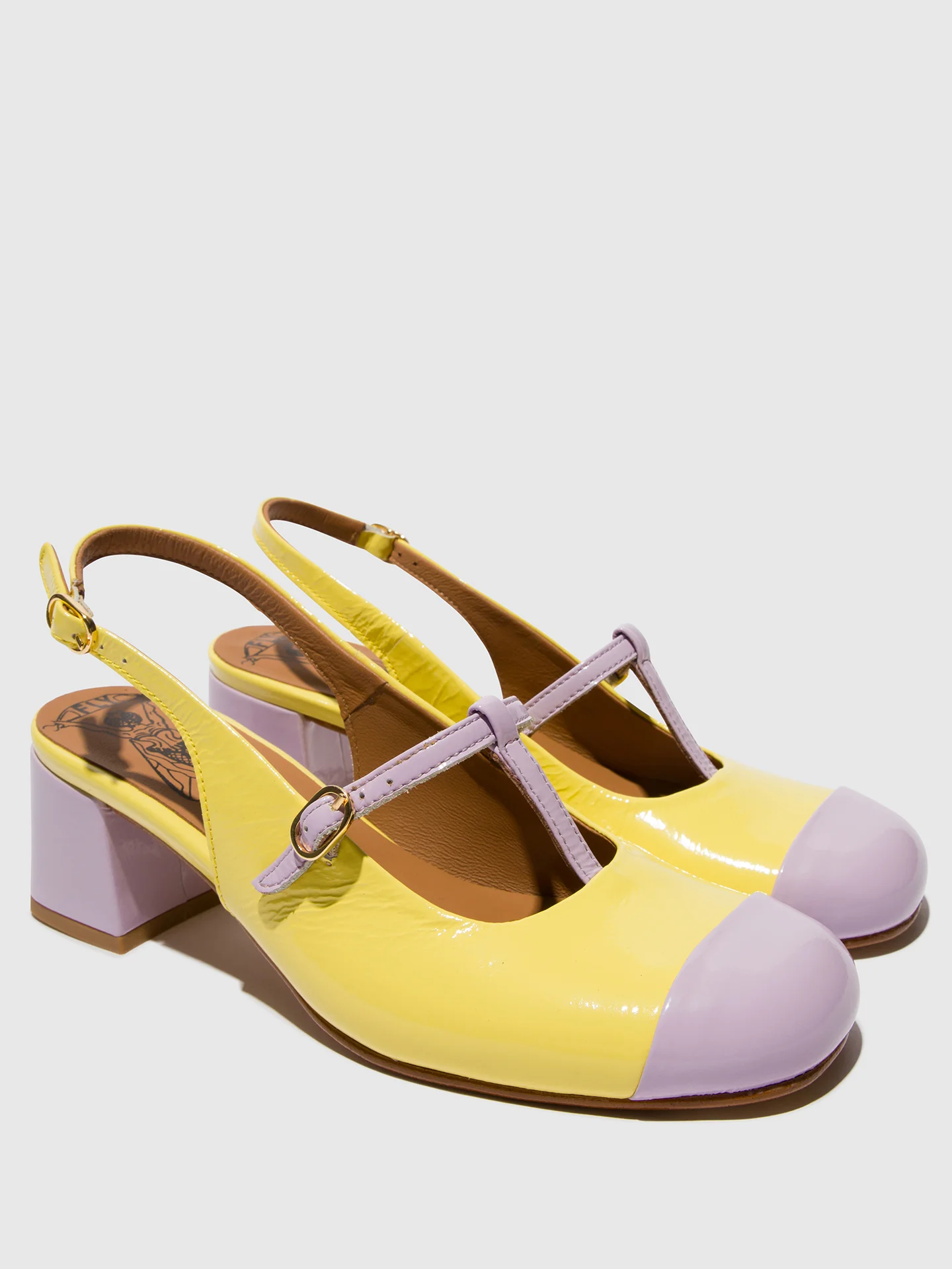 Sling-Back Sandals SOLN083FLY VIOLET/LEMON - Image 4