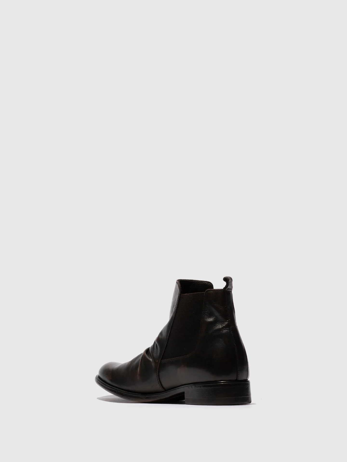 Zip Up Ankle Boots MOWI146FLY WASHED BROWN - Image 3