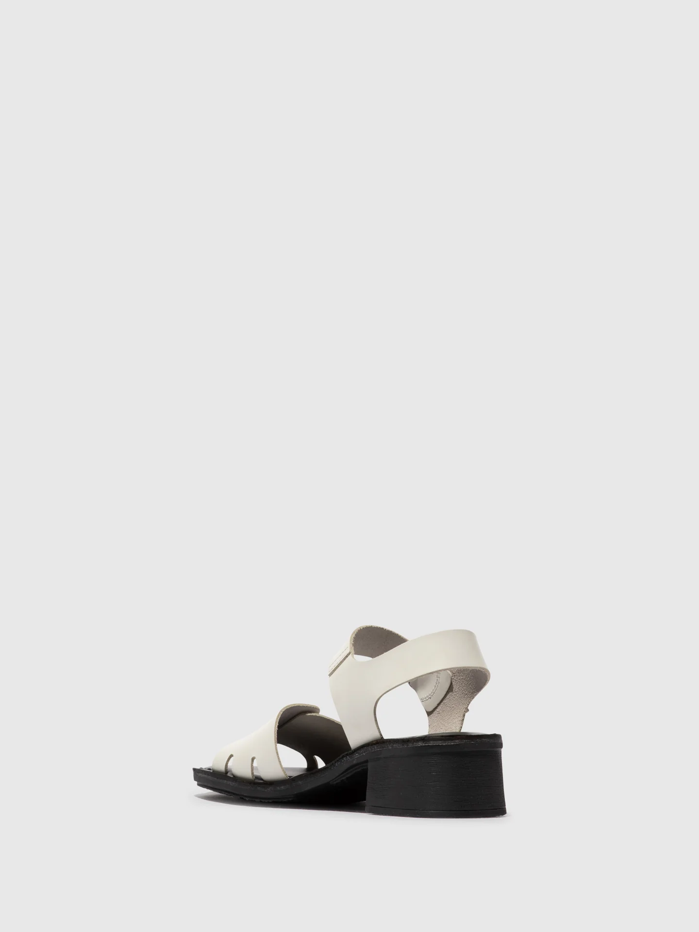 Buckle Sandals EBLI238FLY WHITE/BLACK - Image 3