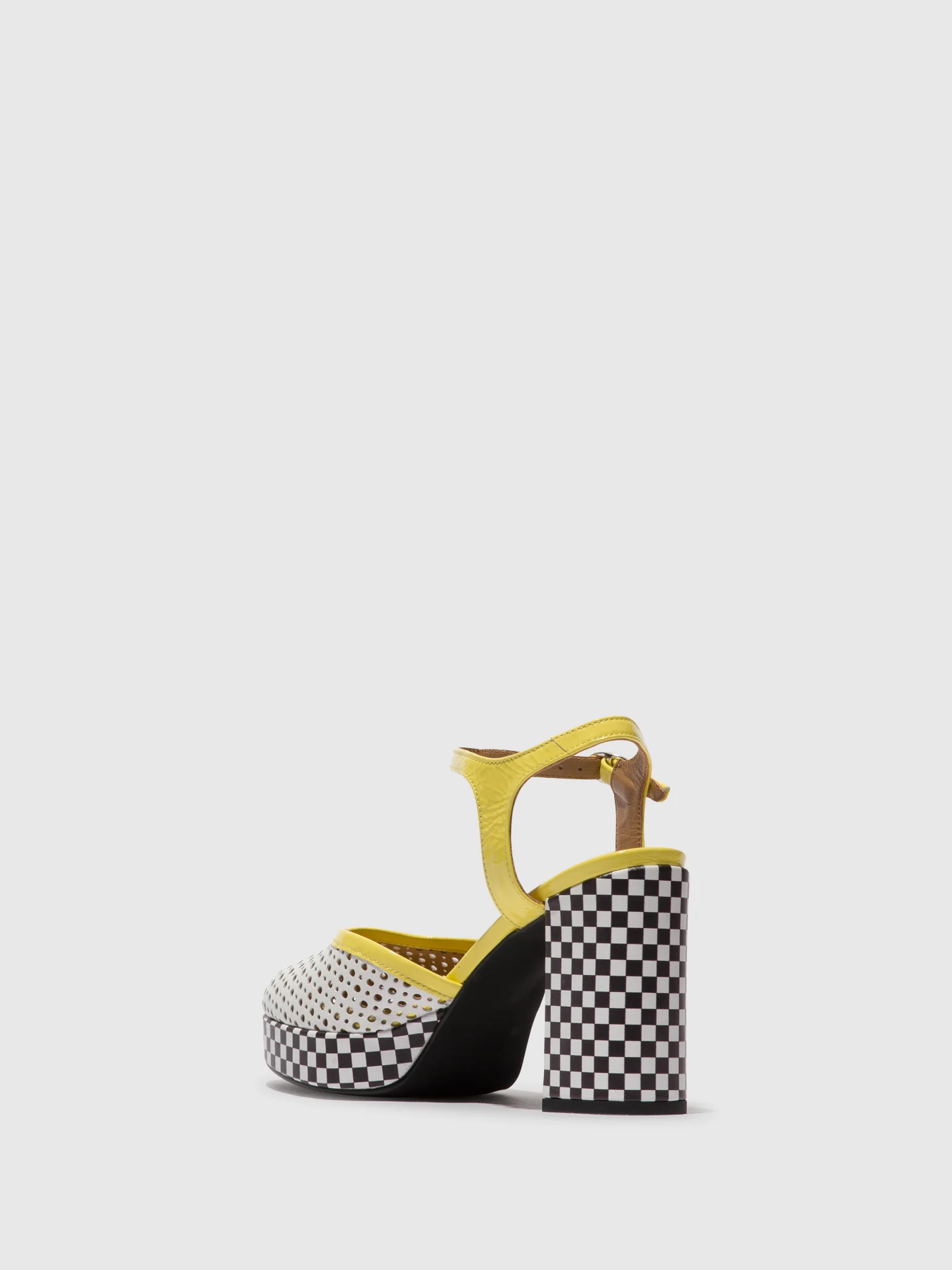 Sling-Back Sandals ELZA241FLY WHITE/LEMON - Image 3