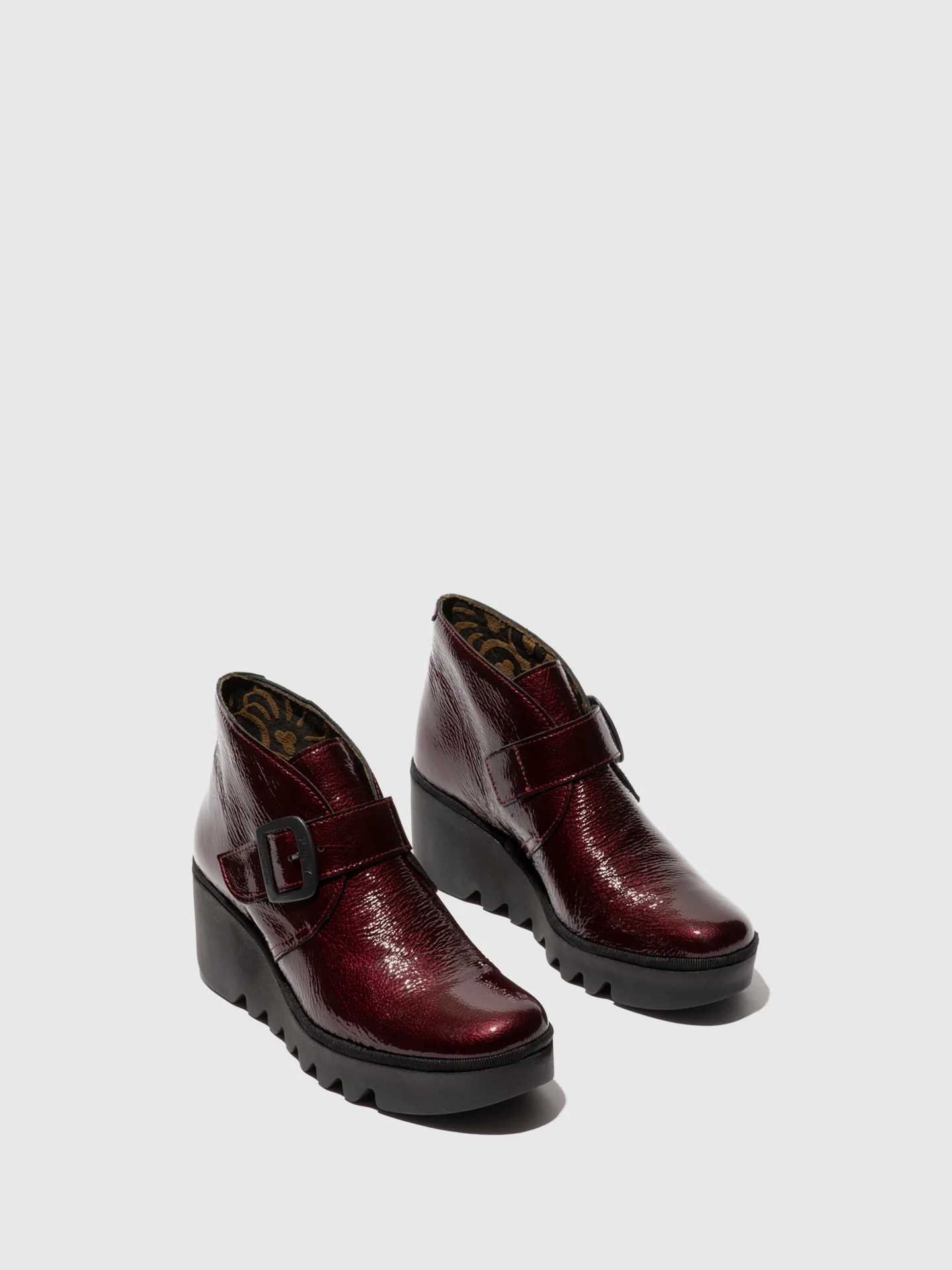 Buckle Ankle Boots BIRT397FLY WINE - Image 2