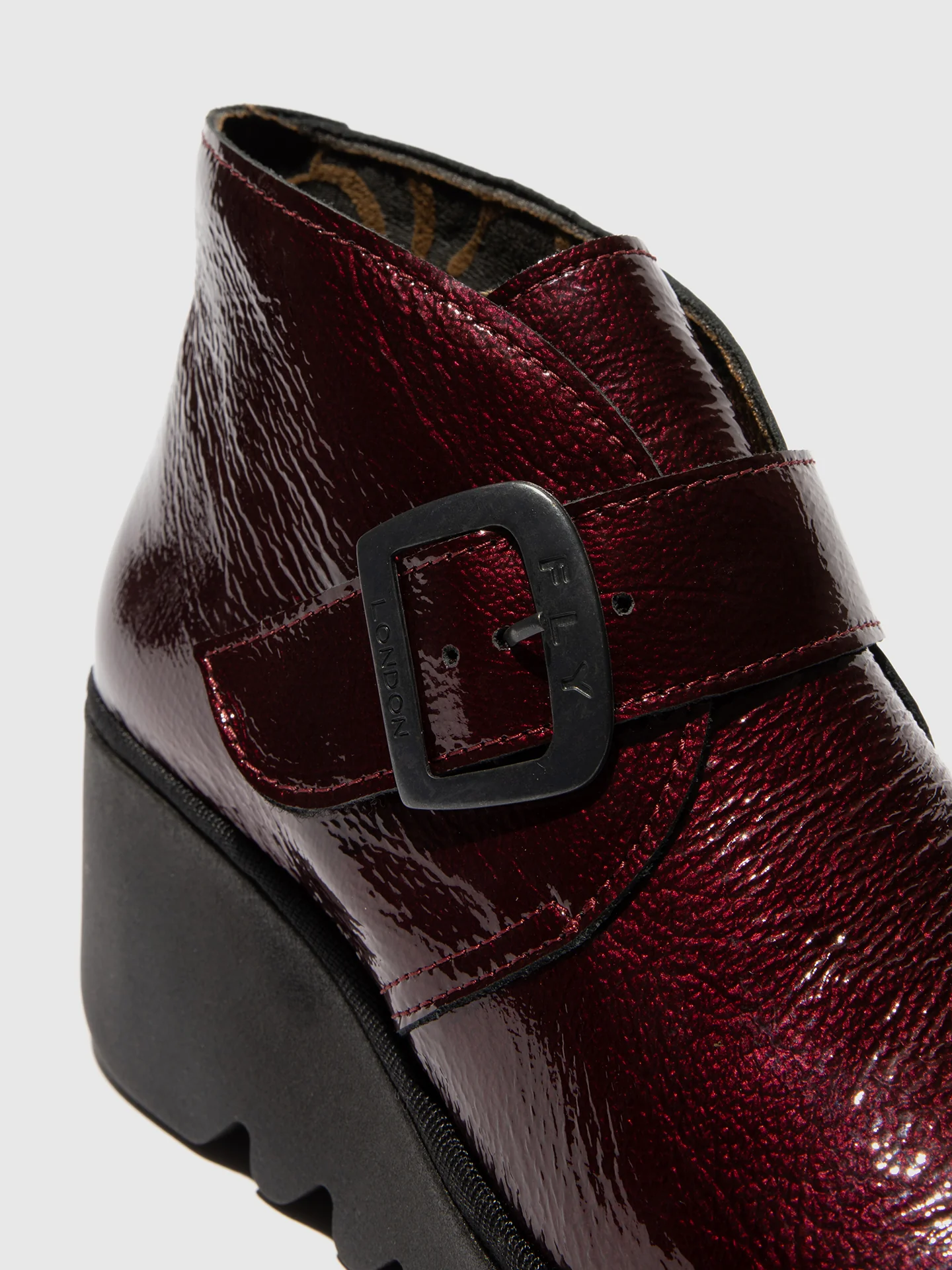 Buckle Ankle Boots BIRT397FLY WINE - Image 4
