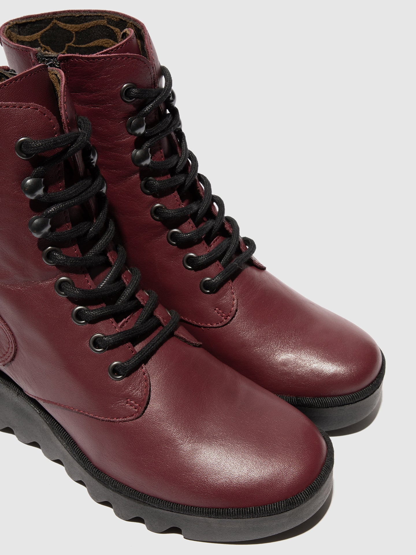 Lace-up Ankle Boots BIRR534FLY WINE - Image 4