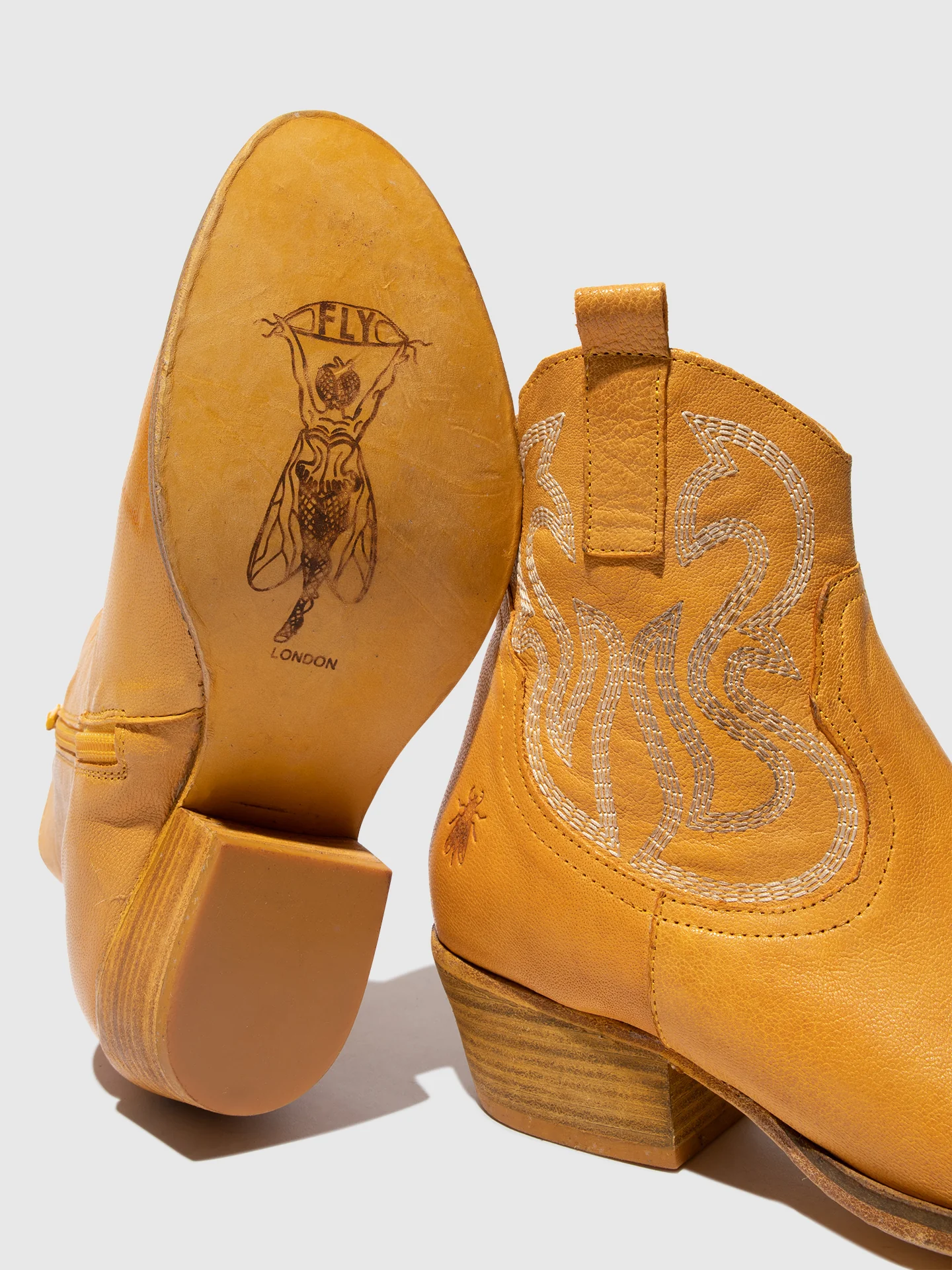Cowboy Ankle Boots WAMI092FLY YELLOW - Image 4